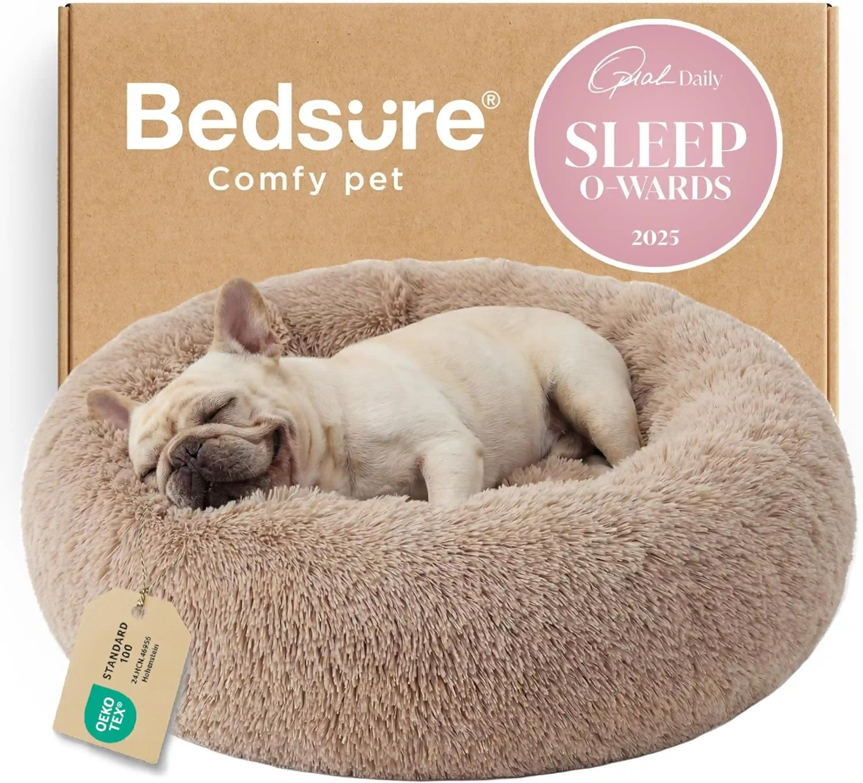 Bedsure Calming Dog Bed Medium Donut Bed for Dogs