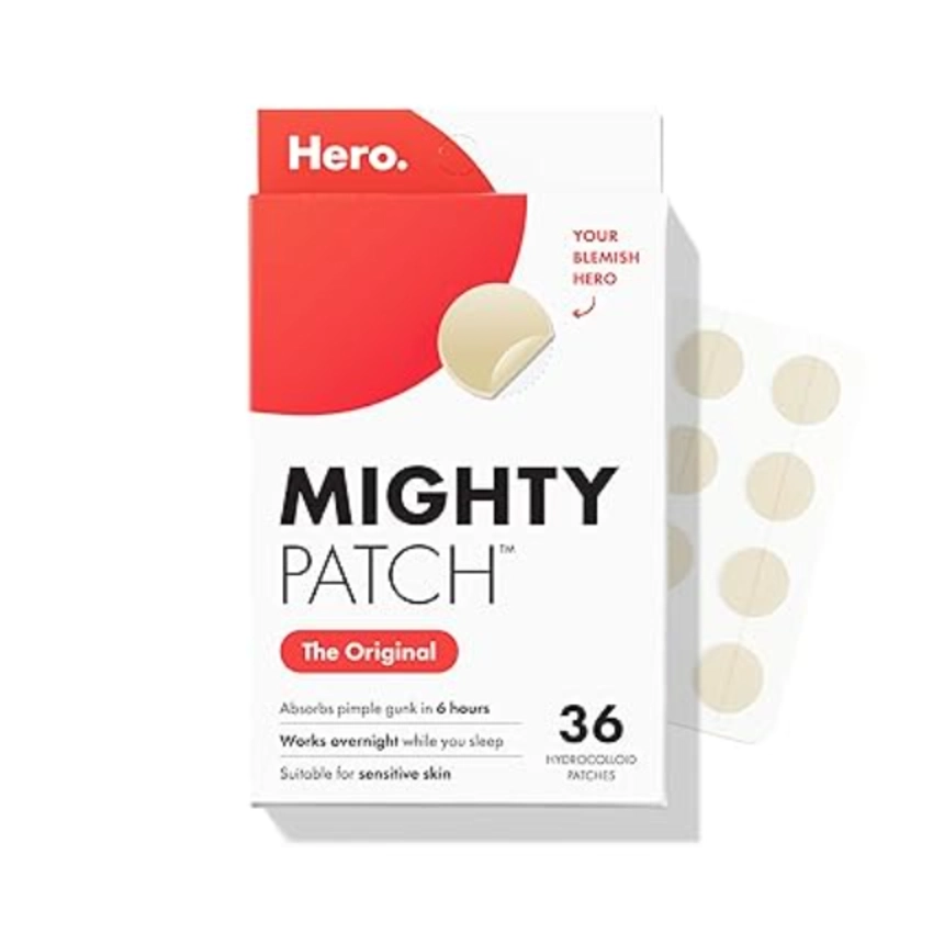 Mighty Patch Original Nighttime Acne Pimple Patches Hydrocolloid Spot Treatment 36 Count