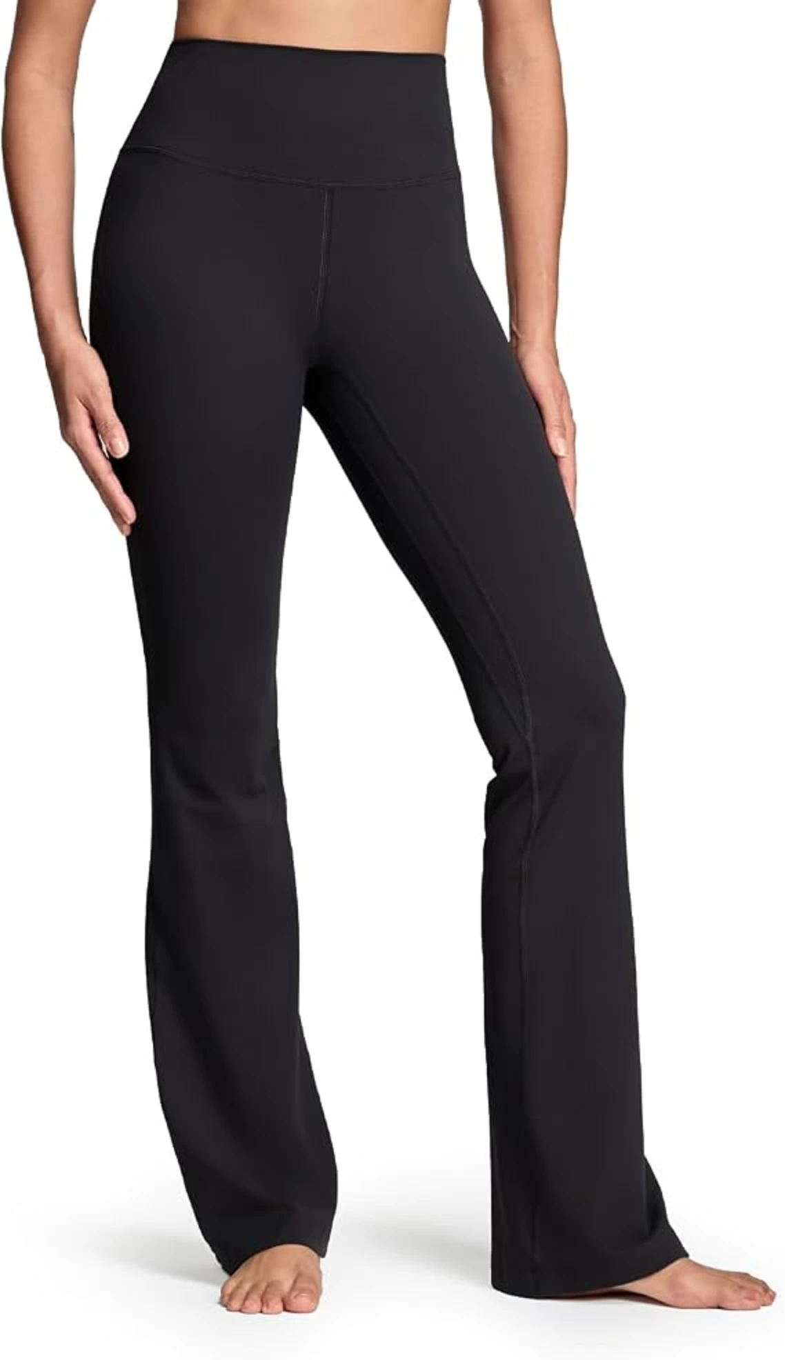 HeyNuts Harmony High Waisted Flare Leggings Soft Bootcut Yoga Pants Tummy Control Inner Pocket