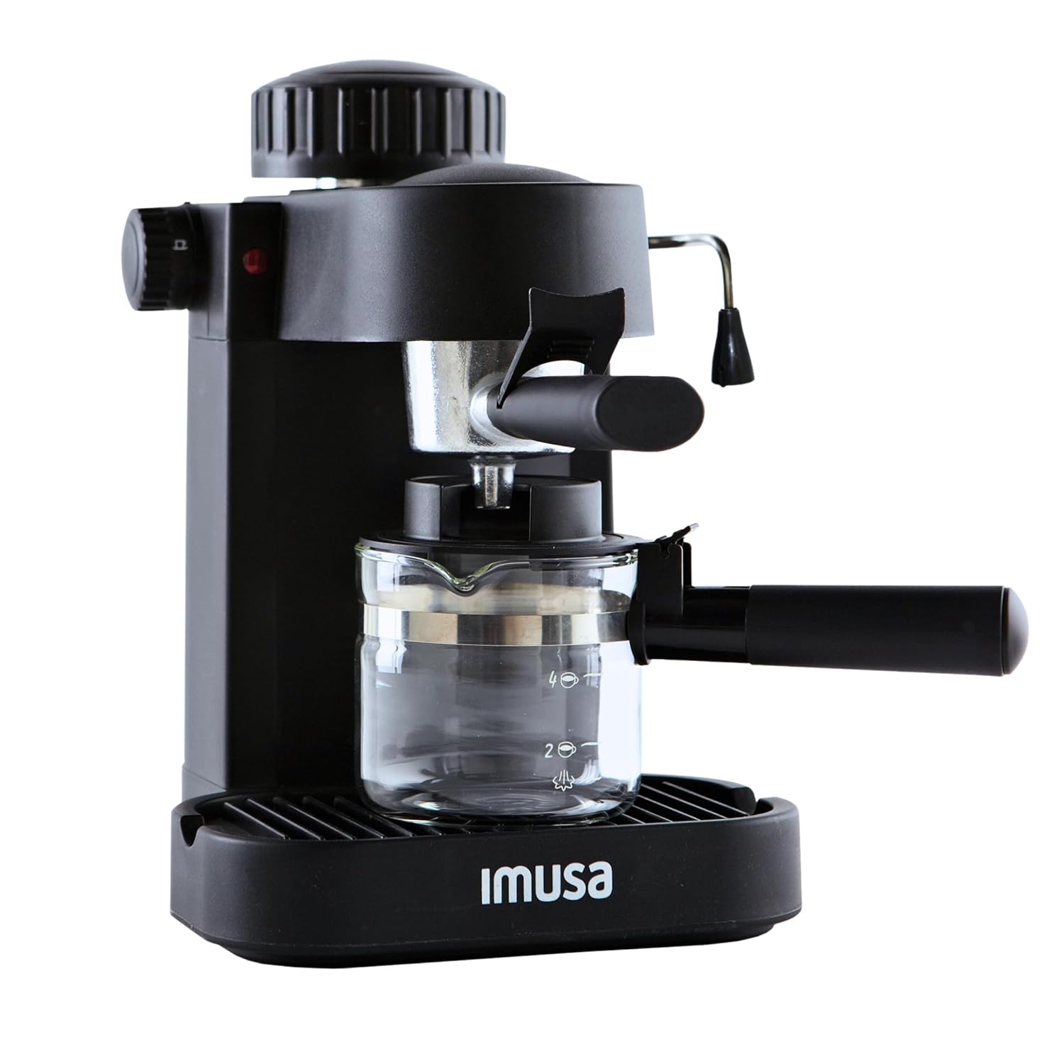 IMUSA 4 Cup Electric Espresso Cappuccino Coffee Maker Black