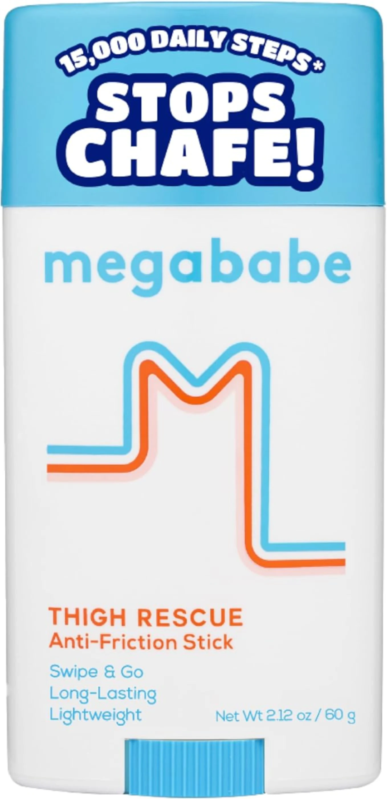 Megababe Thigh Rescue Anti-Chafe Stick for Skin Protection