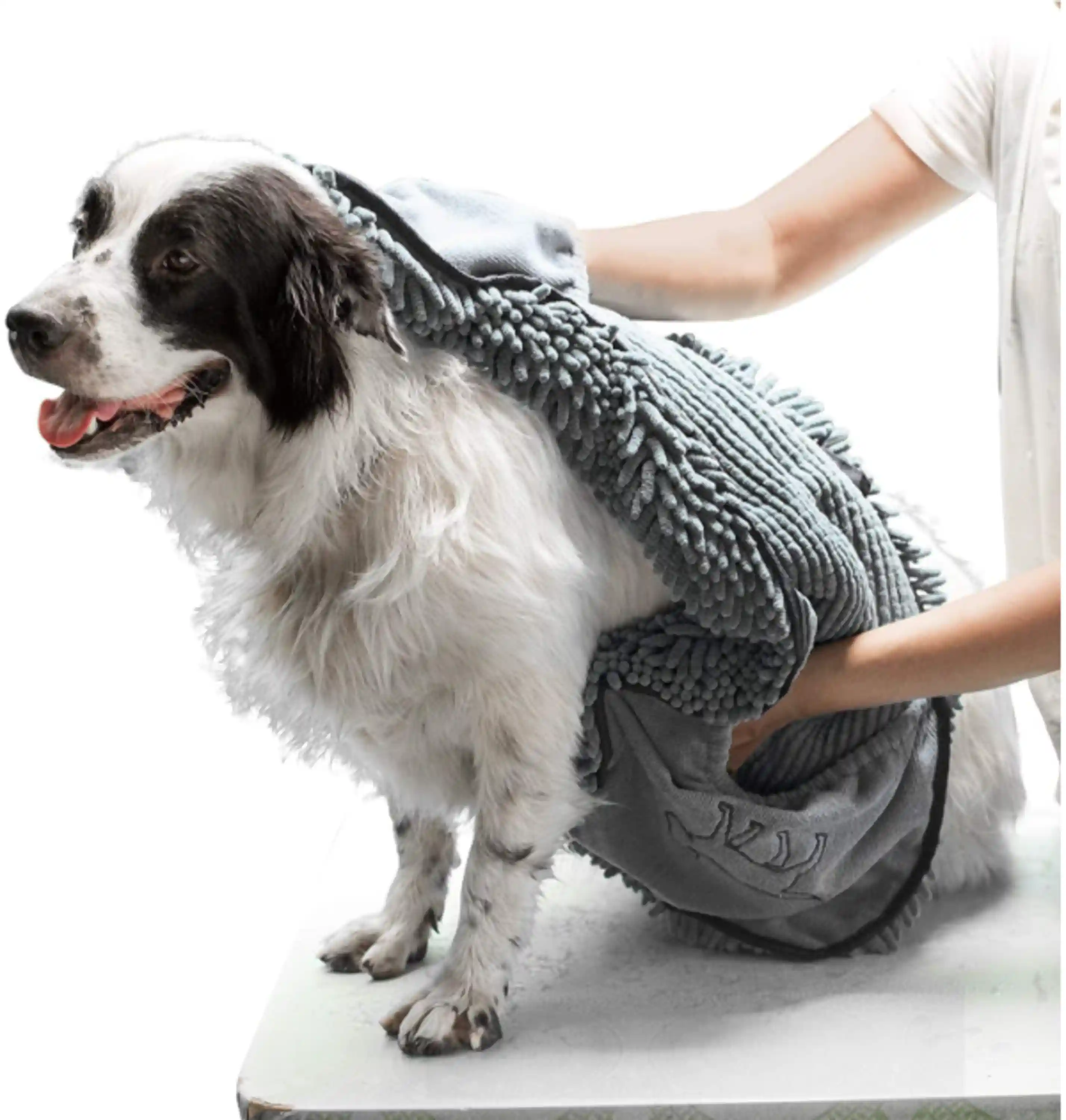 Tuff Pupper Quick Dry Towel for Dogs Ultra Absorbent Microfiber Shammy Extra Large Thirty Five By Fifteen