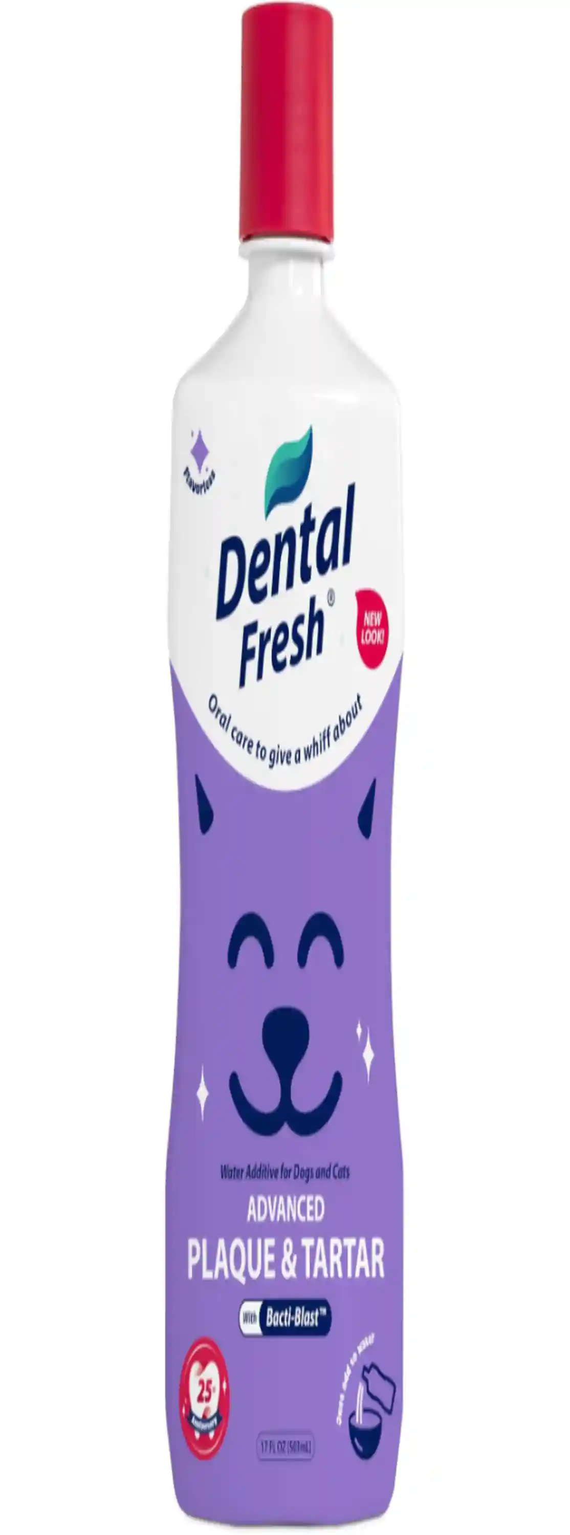 Dental Fresh Advanced Plaque Tartar Water Additive Dogs Cats Seventeen Ounces