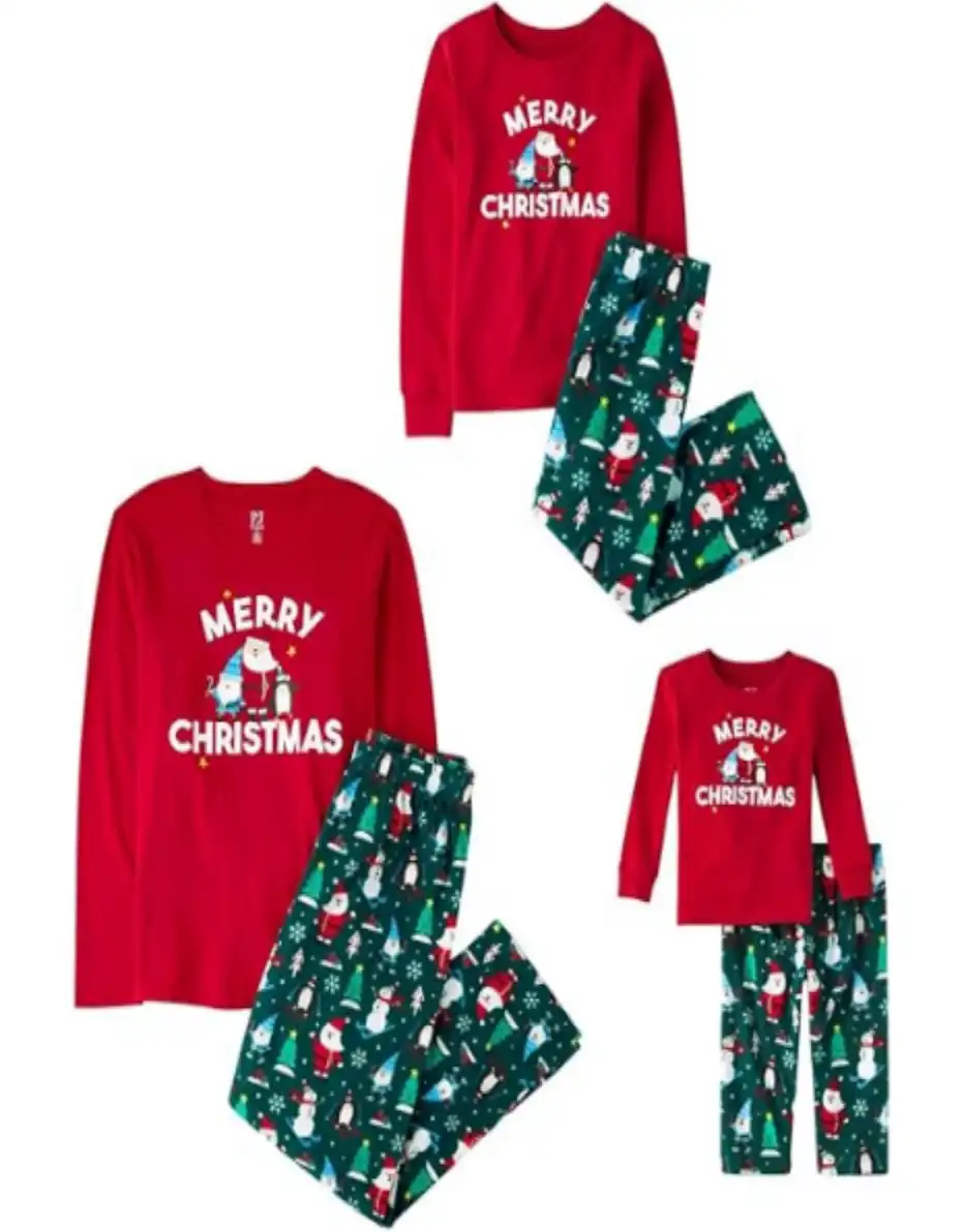 The Children's Place Family Matching Holiday Pajama Sets Fleece