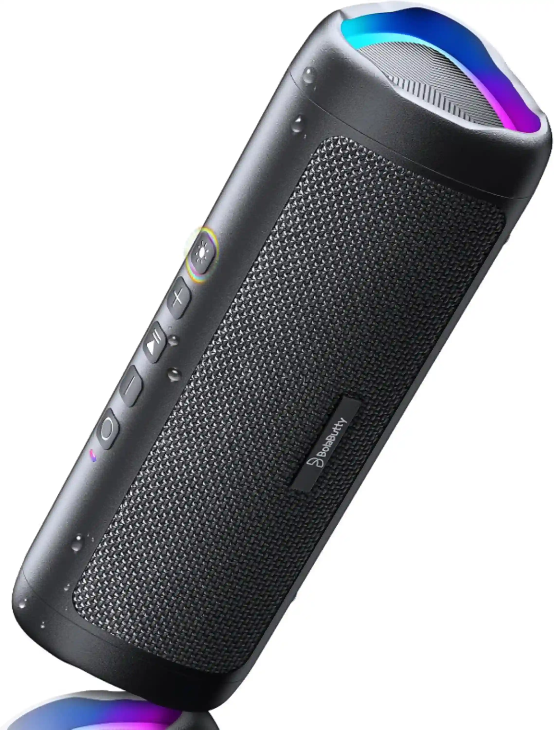 BolaButty 20W Portable Bluetooth Speaker with IPX5 Waterproofing TWS Pairing and Multicolor Beat-Sync Lights