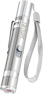 TBTeek Cat Toys Rechargeable 3 Light Modes 5 Fun Patterns Stainless Steel