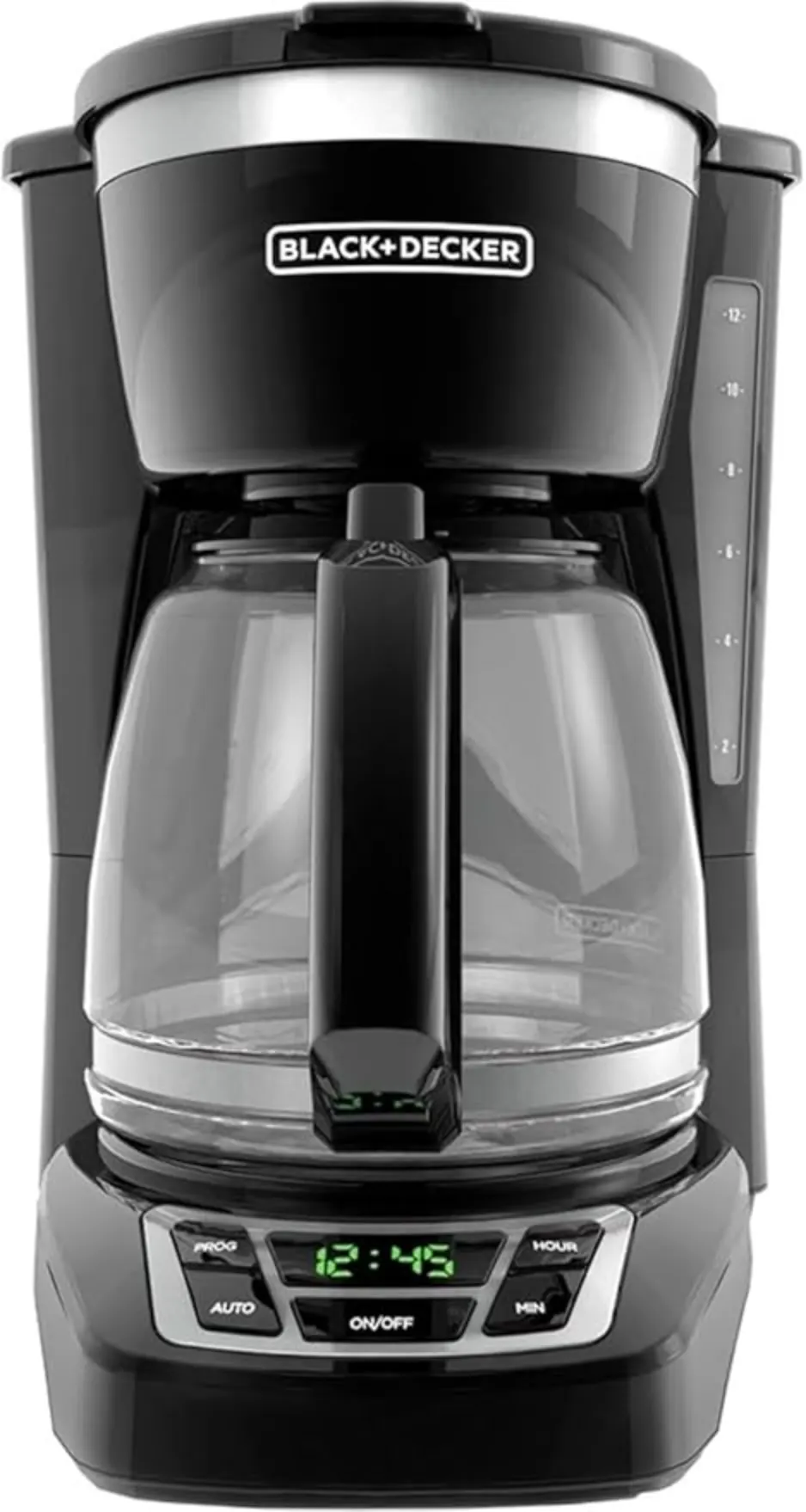 BLACK+DECKER 12-Cup Drip Coffee Maker with Vortex Brewing Black CM1160B-1