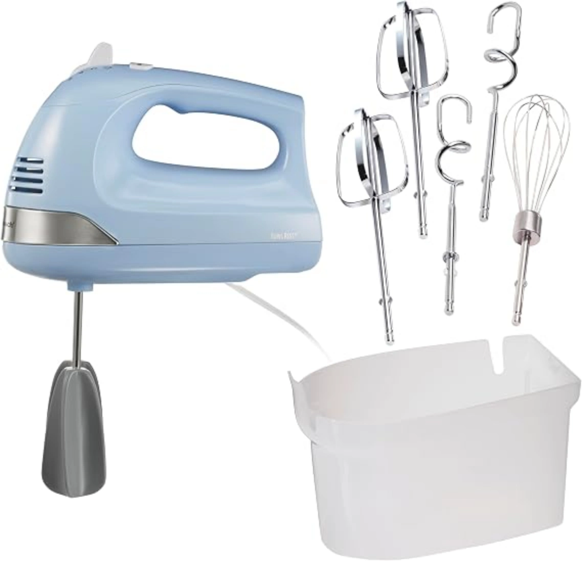 Hamilton Beach 6 Speed Electric Hand Mixer With Easy Clean Beaters Blue