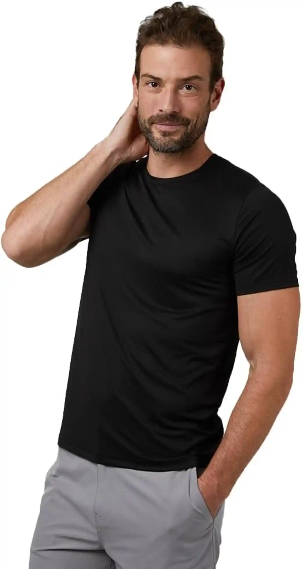 32 Degrees Men's Cool Classic Crewneck T-Shirt Anti-Odor Quick Drying 4-Way Stretch Performance Top