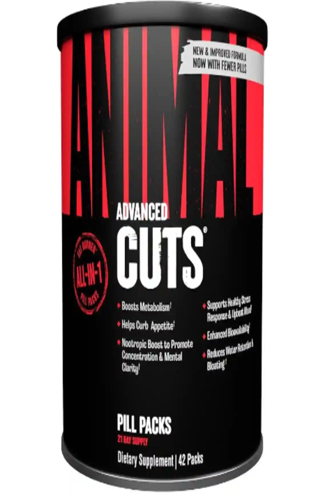 Animal Cuts Thermogenic Fat Burner Complex for Men and Women, 42 Pill Packs