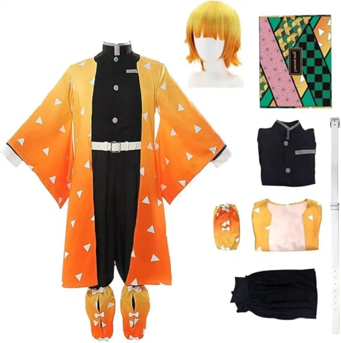 Anime Cosplay Costume with Wig for Adults Kimono Uniform Outfit Set