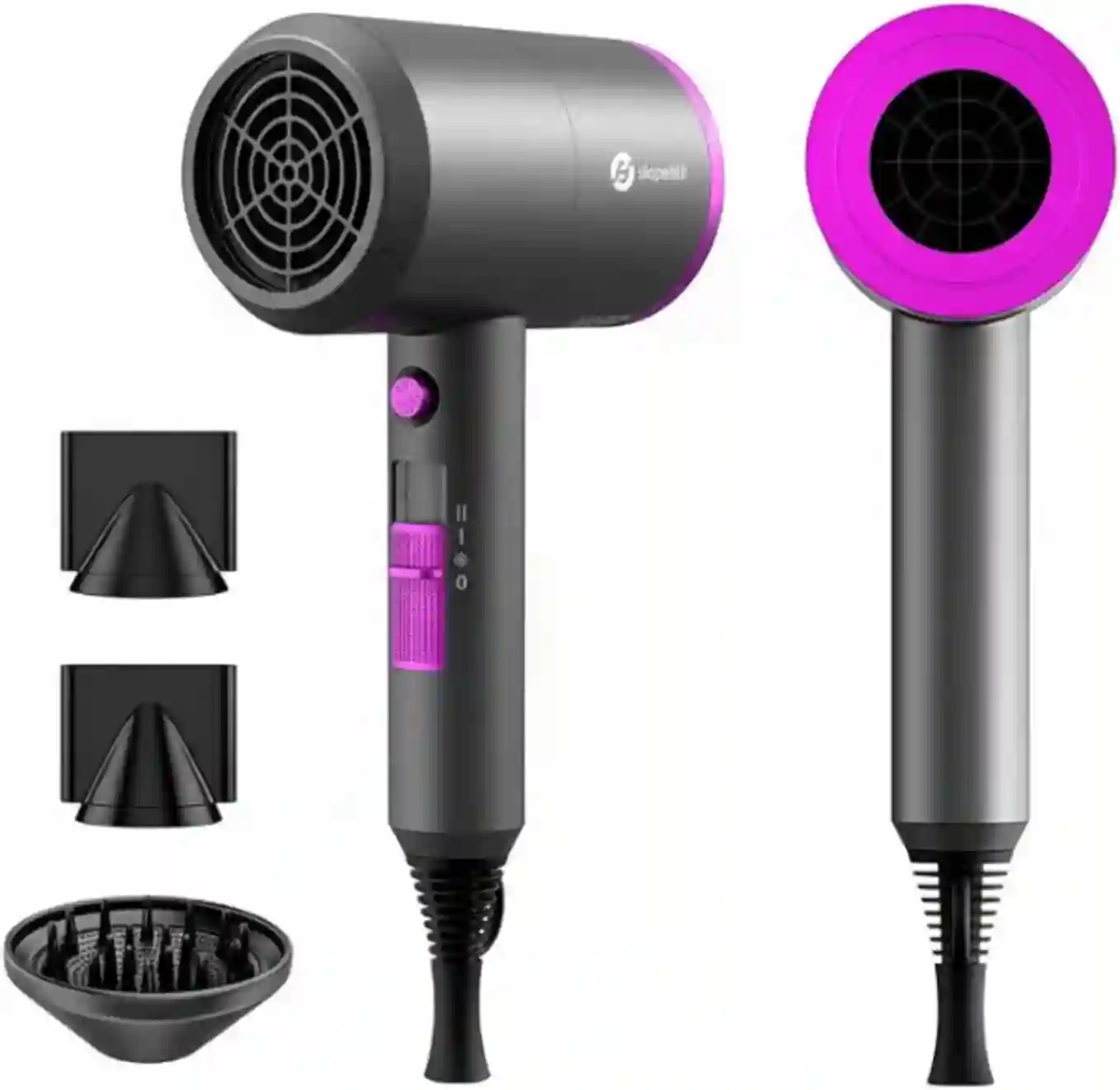 slopehill Professional Ionic Hair Dryer Powerful 1800W Fast Drying Low Noise Blow Dryer