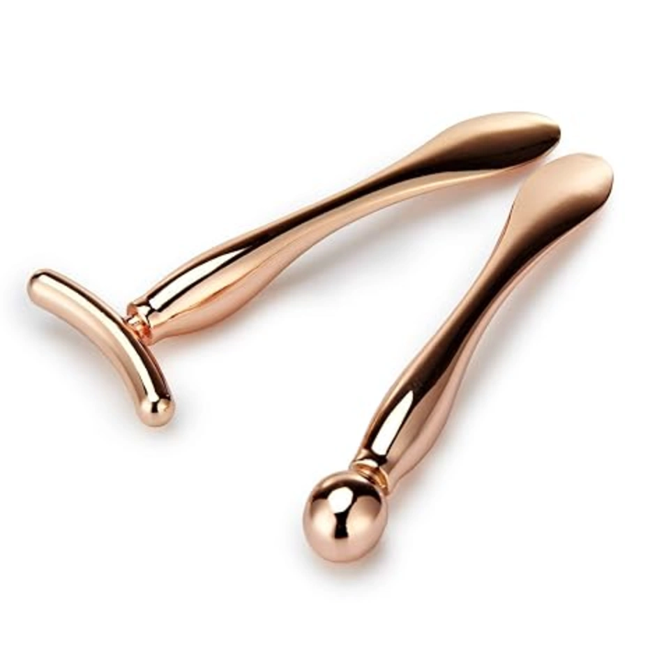 LISAPACK 2pcs Metal Eye Cream Applicator Facial Massage Wand