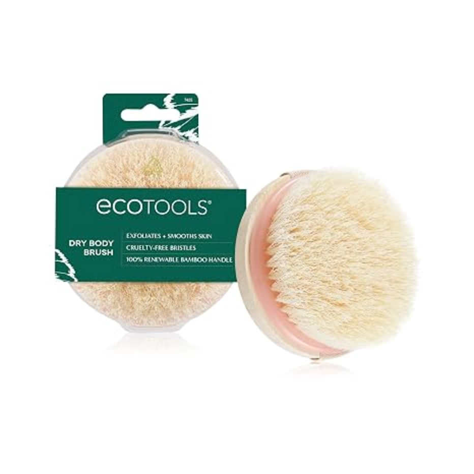 EcoTools Dry Body Brush with Bamboo Handle for Exfoliating and Smoothing Skin