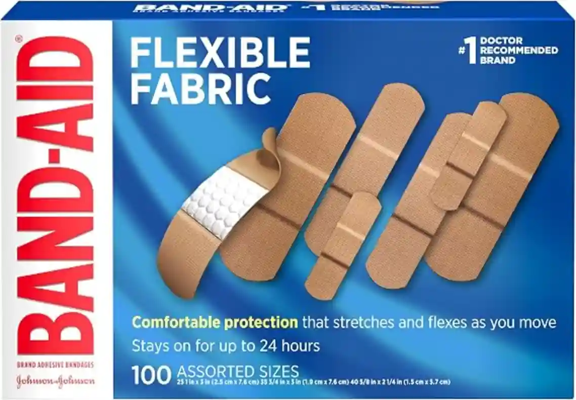 BAND-AID Brand Flexible Fabric Adhesive Bandages Assorted Sizes