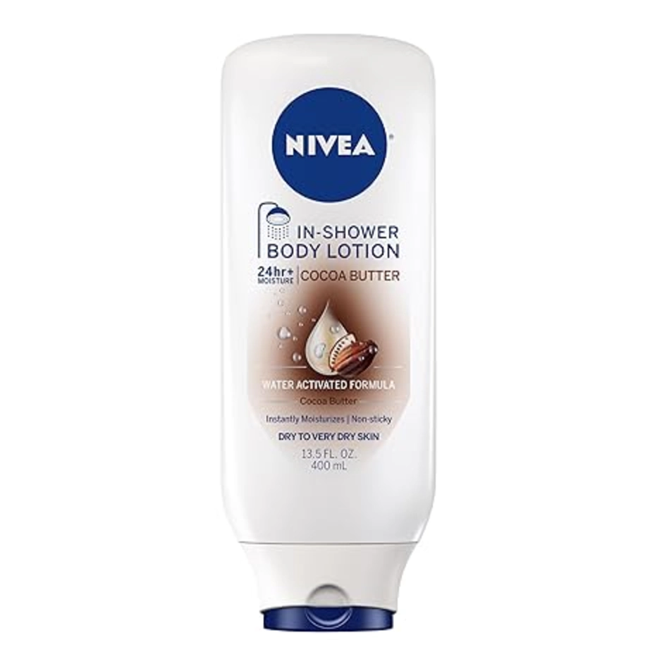 NIVEA Nourishing In Shower Body Lotion with Cocoa Butter for Dry Skin Moisturizer