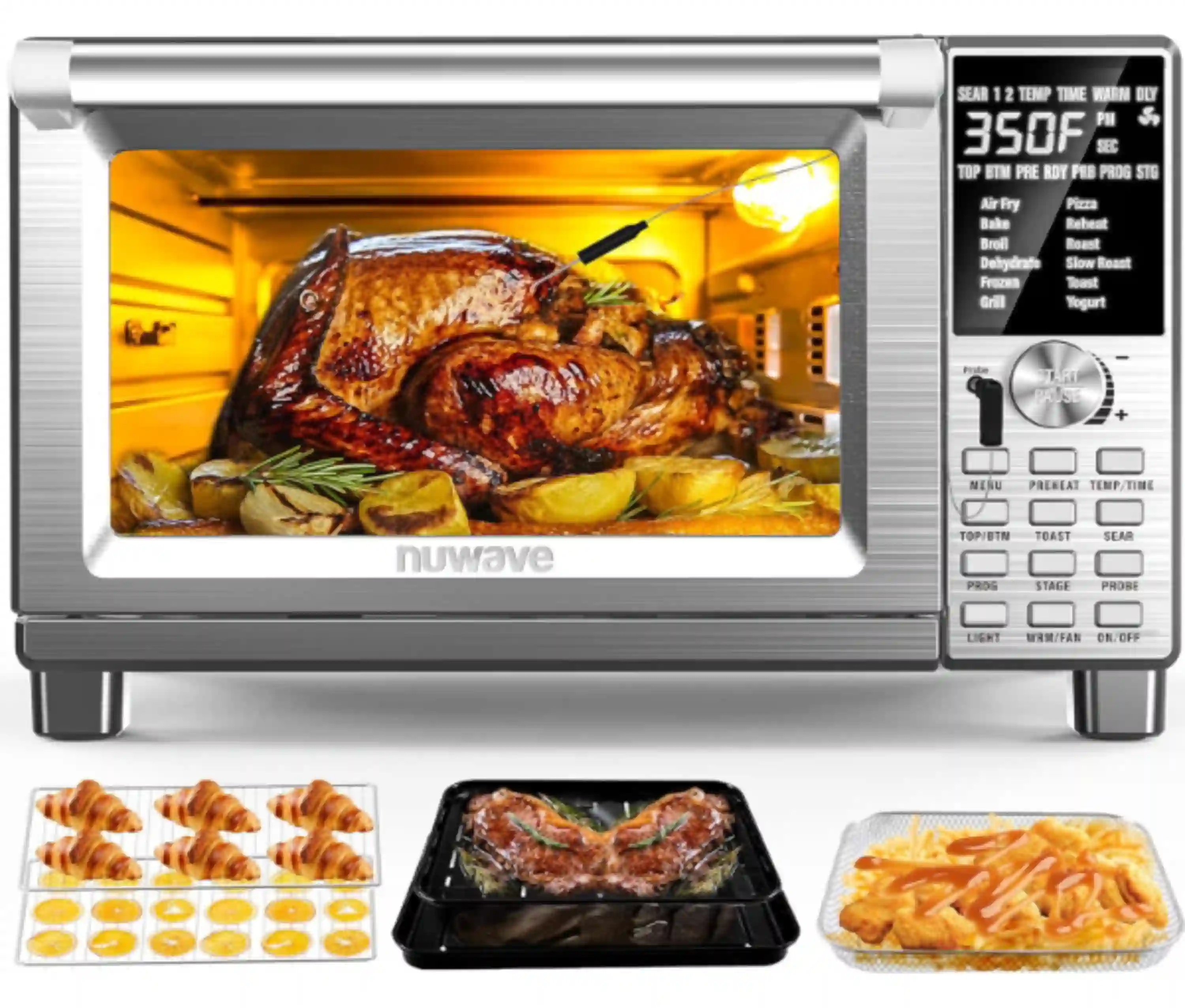Nuwave Bravo 30 QT Smart Air Fryer Toaster Oven