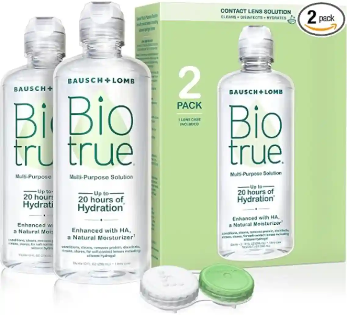 Biotrue Multi-Purpose Contact Lens Solution with Case 10 Fl Oz 2-Pack