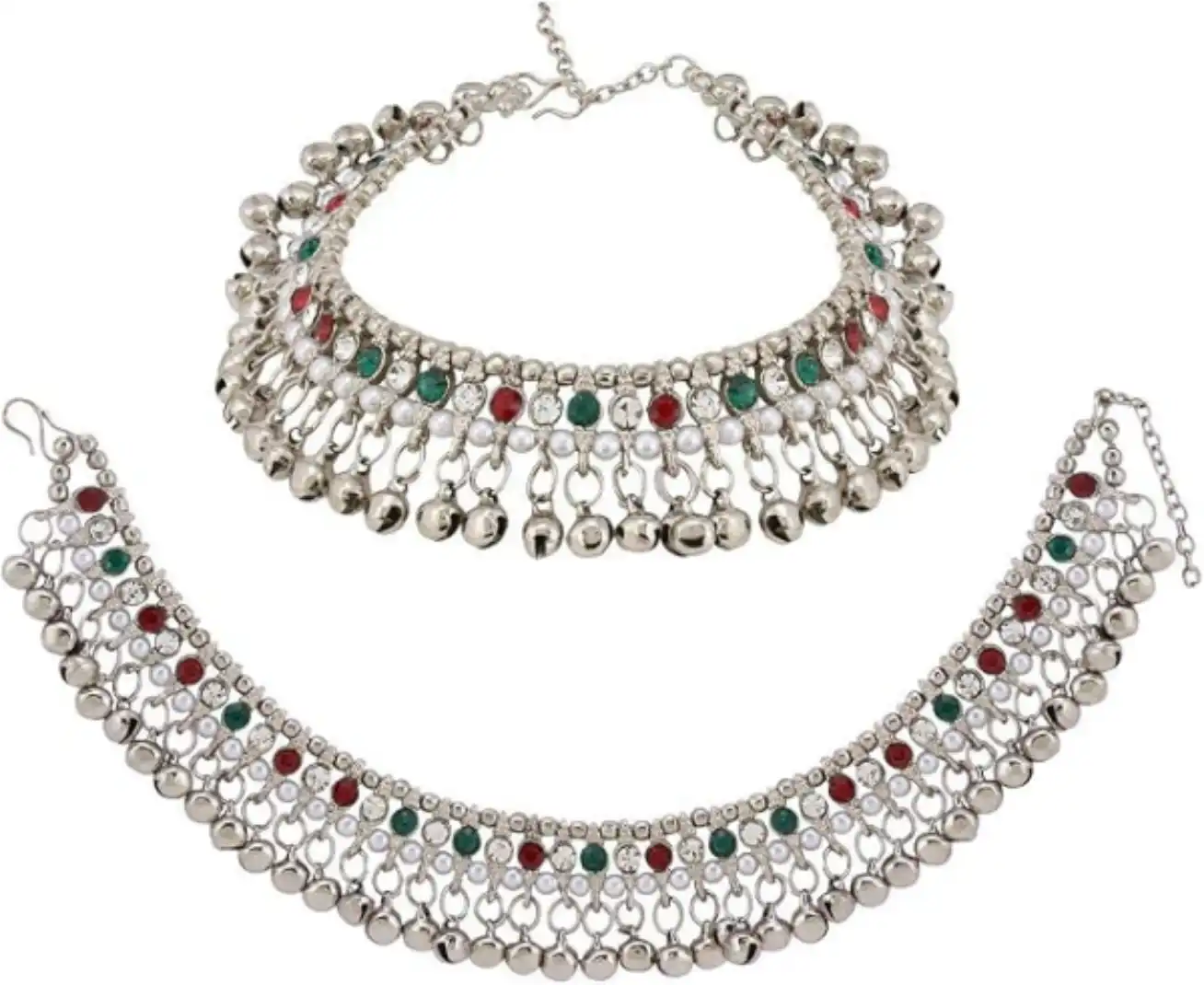 Efulgenz Indian Anklets Bridal Payal Ghungroo Jhanjara Bells Ankle Bracelet