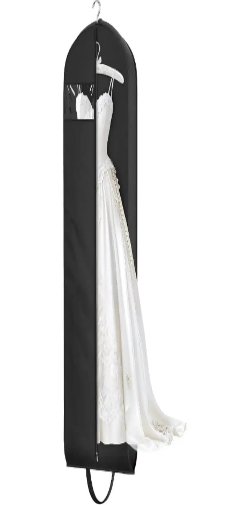 KEETDY Wedding Dress Garment Bag for Travel 72 Inch 4 Inch Gusseted Storage