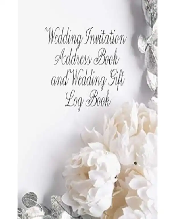 Wedding Invitation Address Book and Gift Log Book Traditional Lace Planner