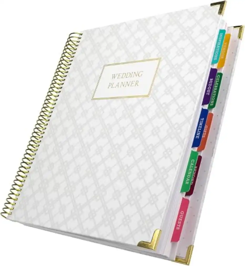 Global Printed Products Wedding Planner Hardcover Organizer 9x11