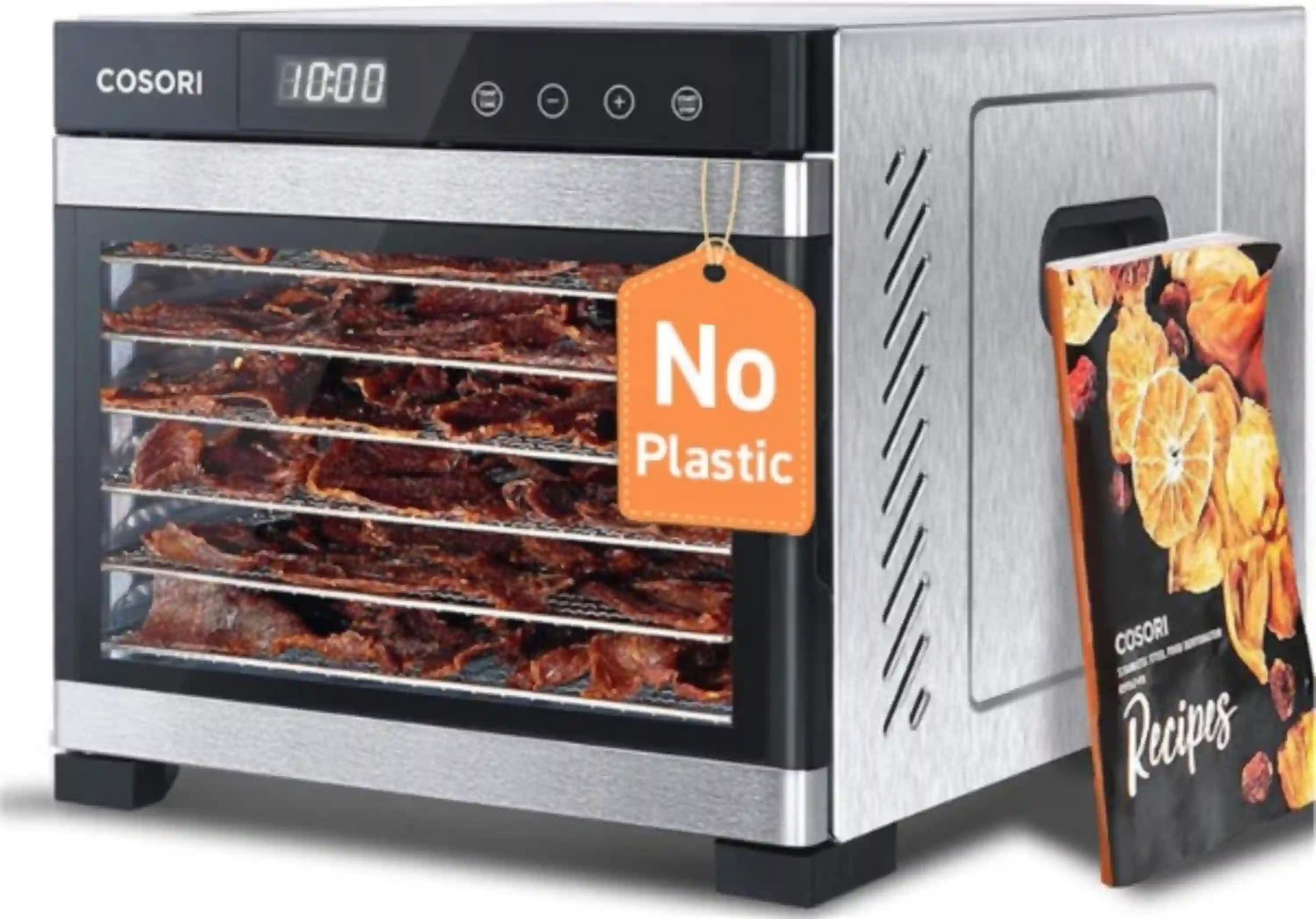 Cosori Stainless Steel Food Dehydrator Machine with 6 Trays and Digital Timer