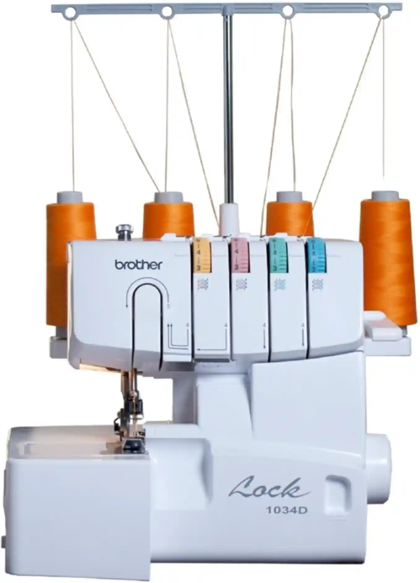 Brother 1034D Serger Overlock Sewing Machine with 1300 Stitches Per Minute Removable Trim Trap and Accessory Feet
