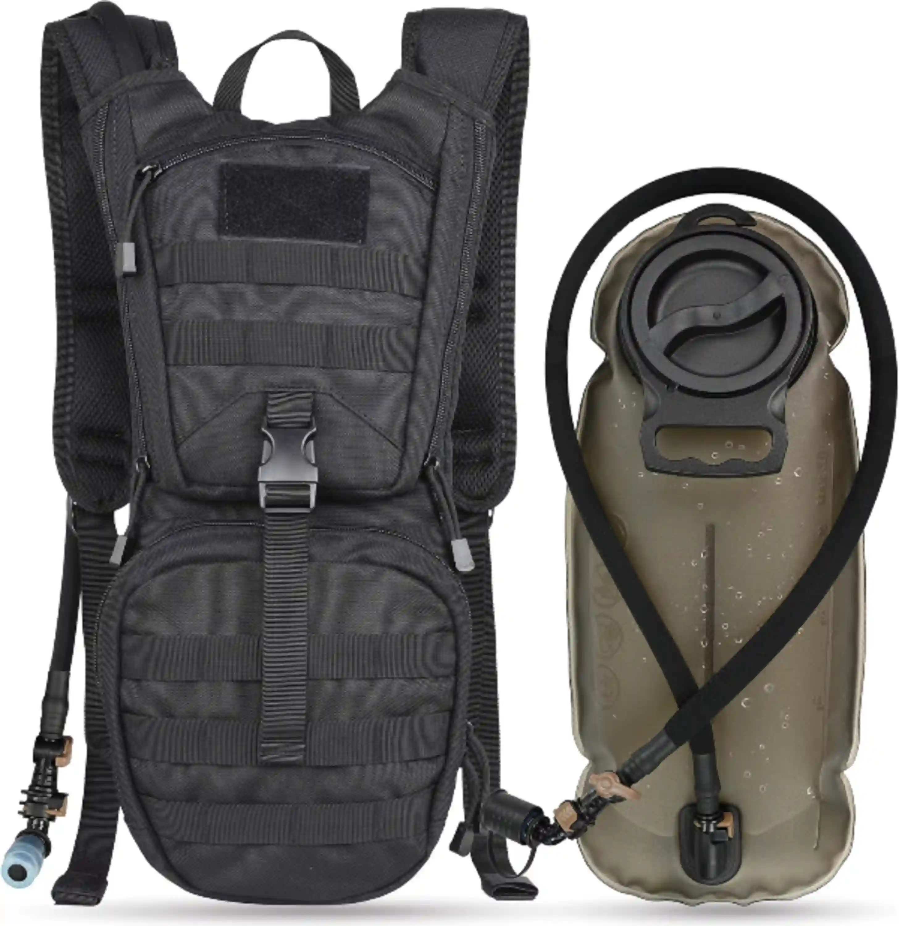 MARCHWAY Tactical Molle Hydration Pack Backpack with 3L TPU Water Bladder Military Daypack