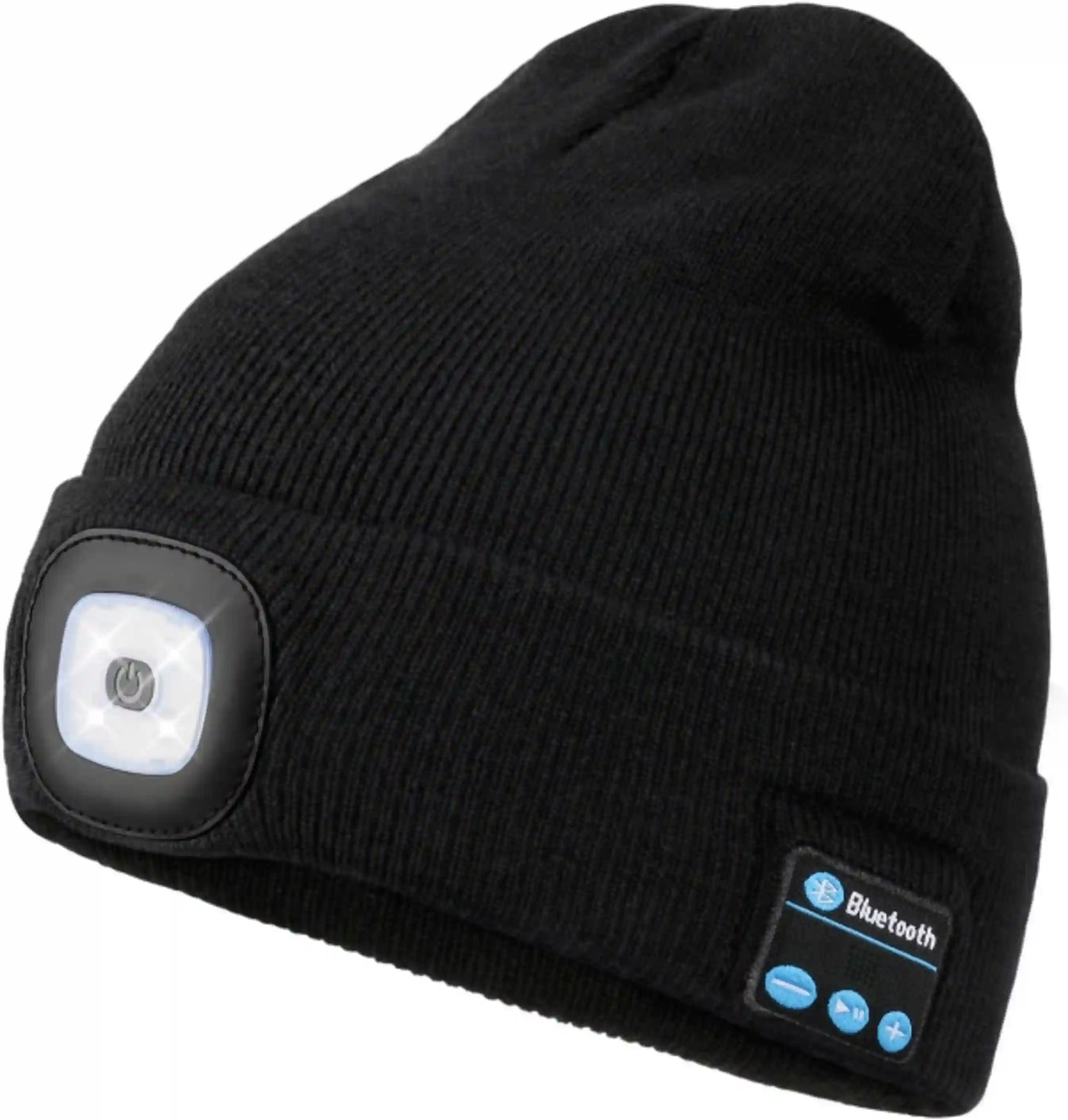 Wmcaps Bluetooth Beanie with LED Light, Winter Hat Gifts for Men Women