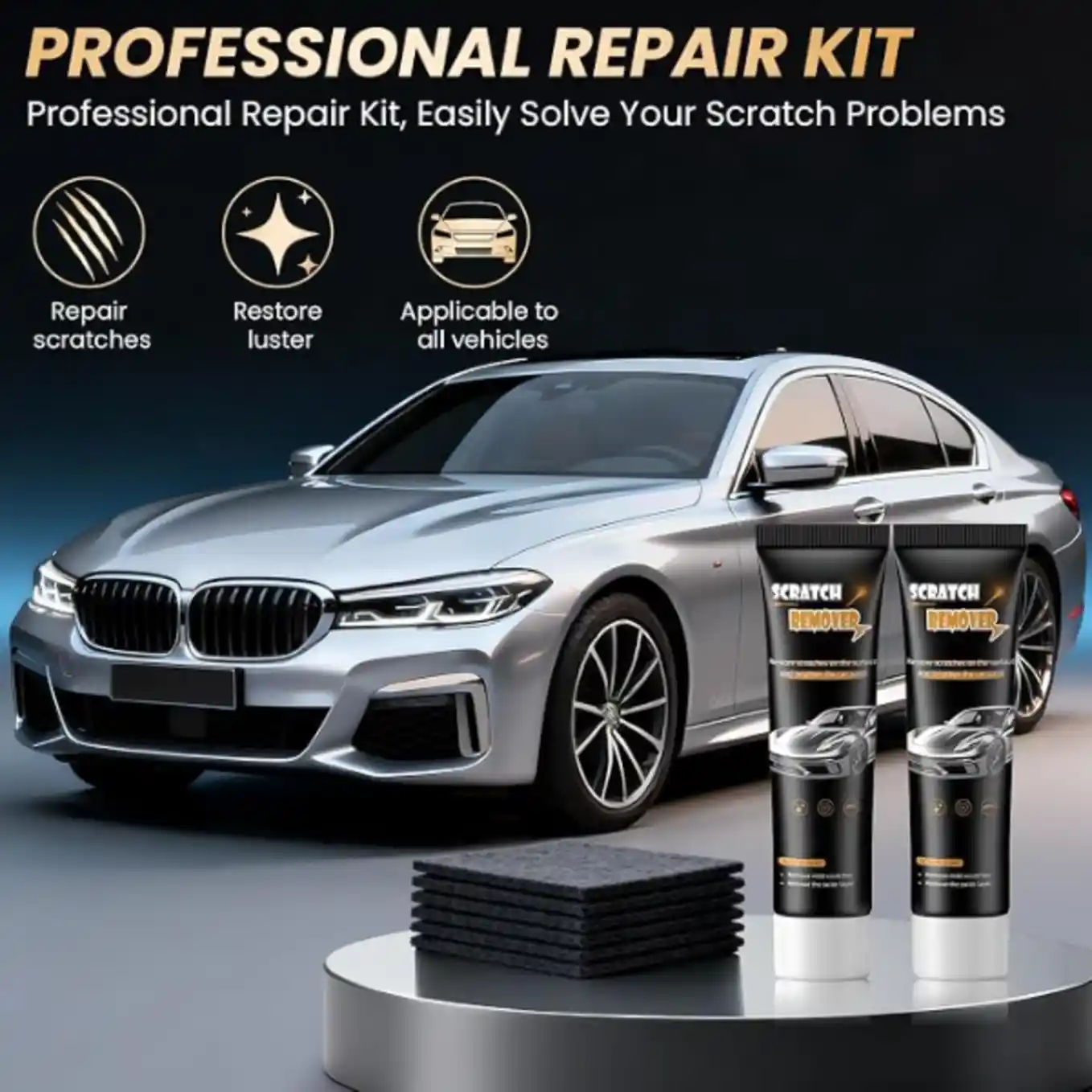 MALOK Car Scratch Remover Paint Scratch Repair Cloth with Advanced Nano Technology