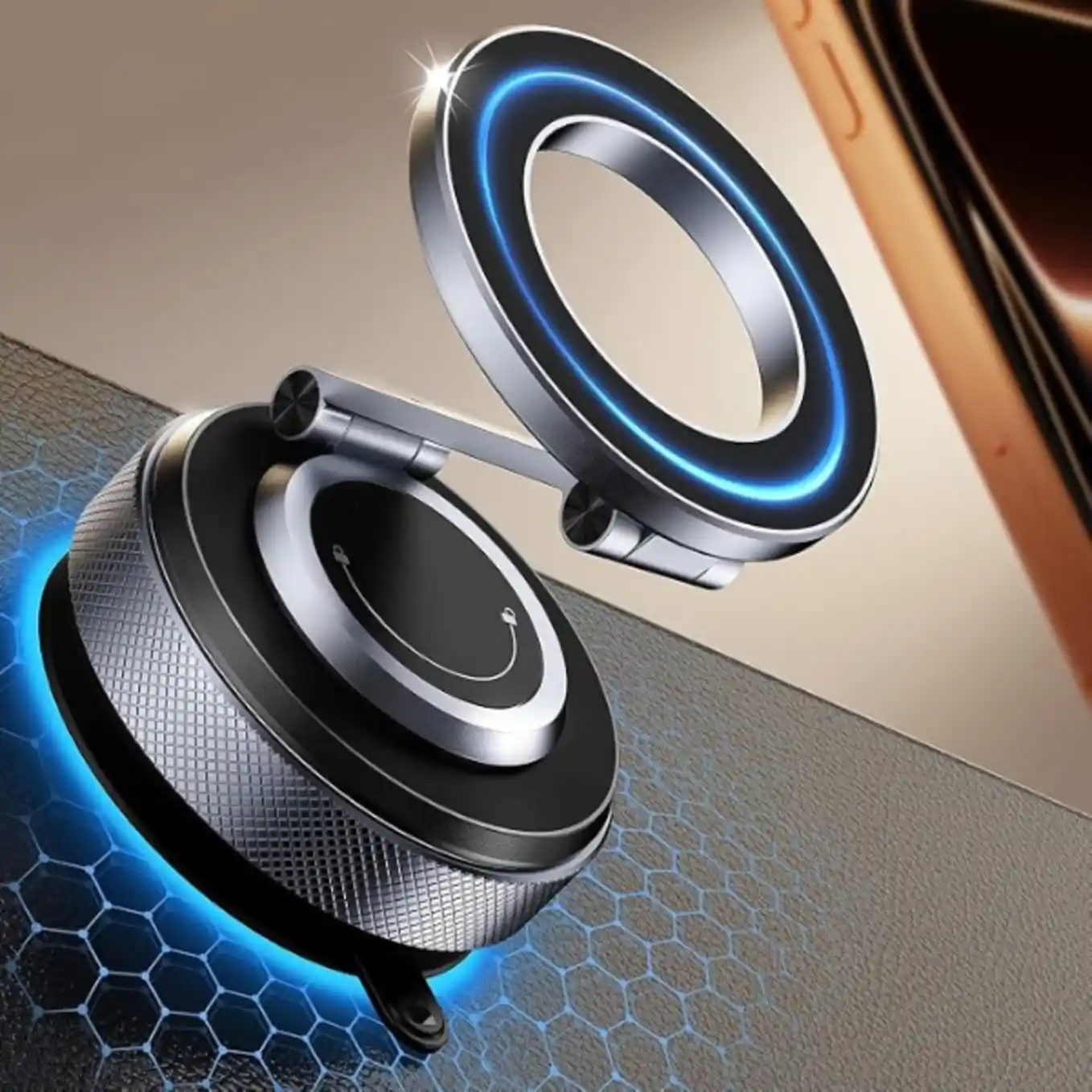 Polynex Magnetic Phone Holder for Car Dashboard Windshield Mount for iPhone and Android