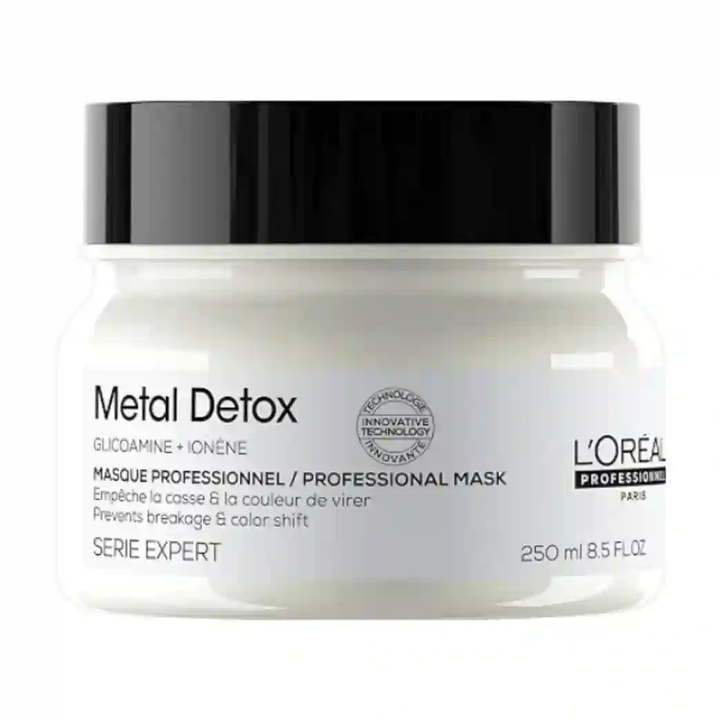 L'Oreal Professionnel Metal Detox Mask Hydrating Treatment For Dull Brittle Hair 8.5 Fl Oz