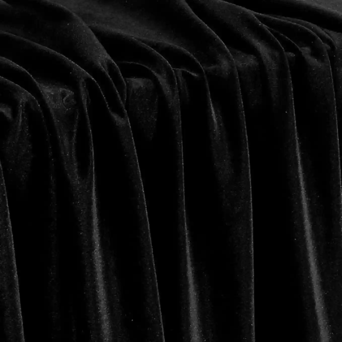 KKJIAF 1 Yard Black Stretch Velvet Fabric 60 Inch Wide 90 Percent Polyester 10 Percent Spandex