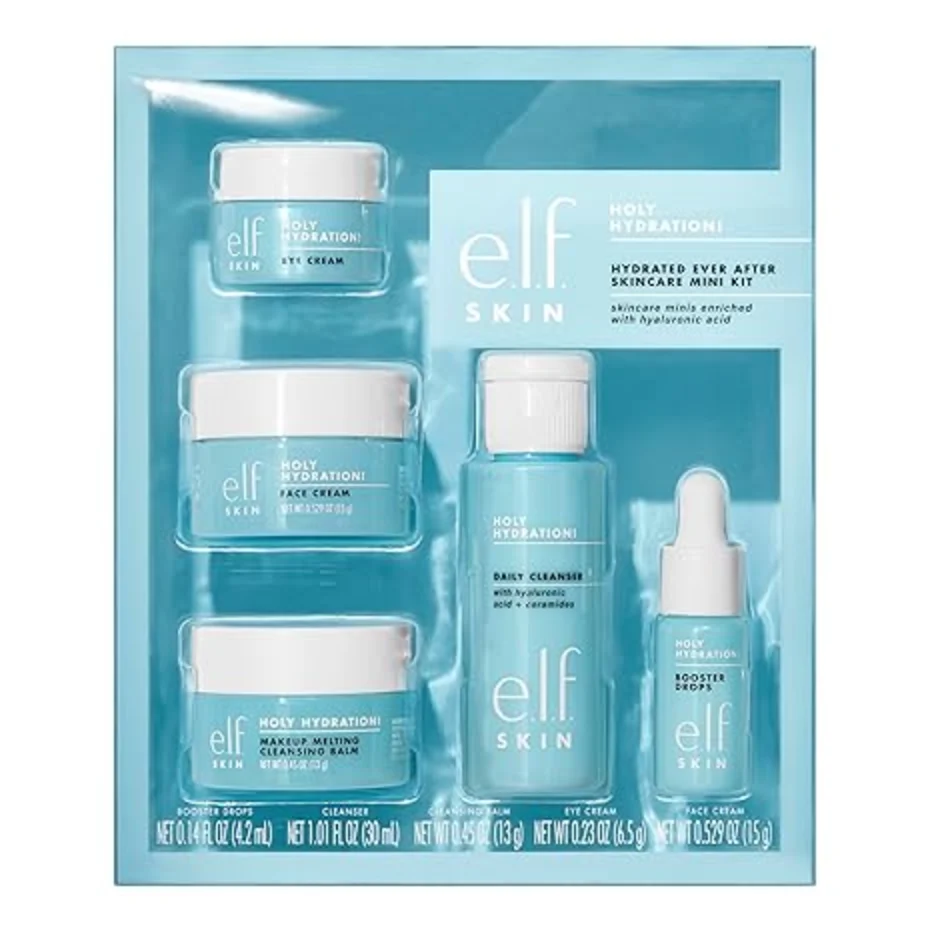 e.l.f. SKIN Holy Hydration Hydrated Ever After Skincare Mini Kit Travel Friendly