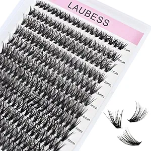 LAUBESS Cluster Lashes 40D Eyelash Clusters Mixed Tray Wispy Lash Extensions