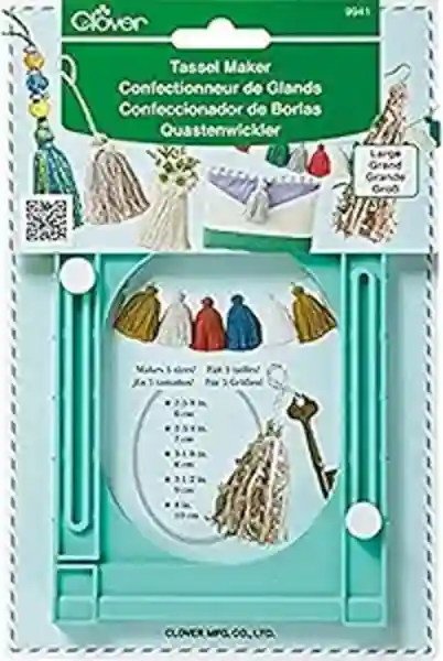 Clover 9941 Large Green Tassel Maker Tool for Crafting Custom Home Decor Accessories