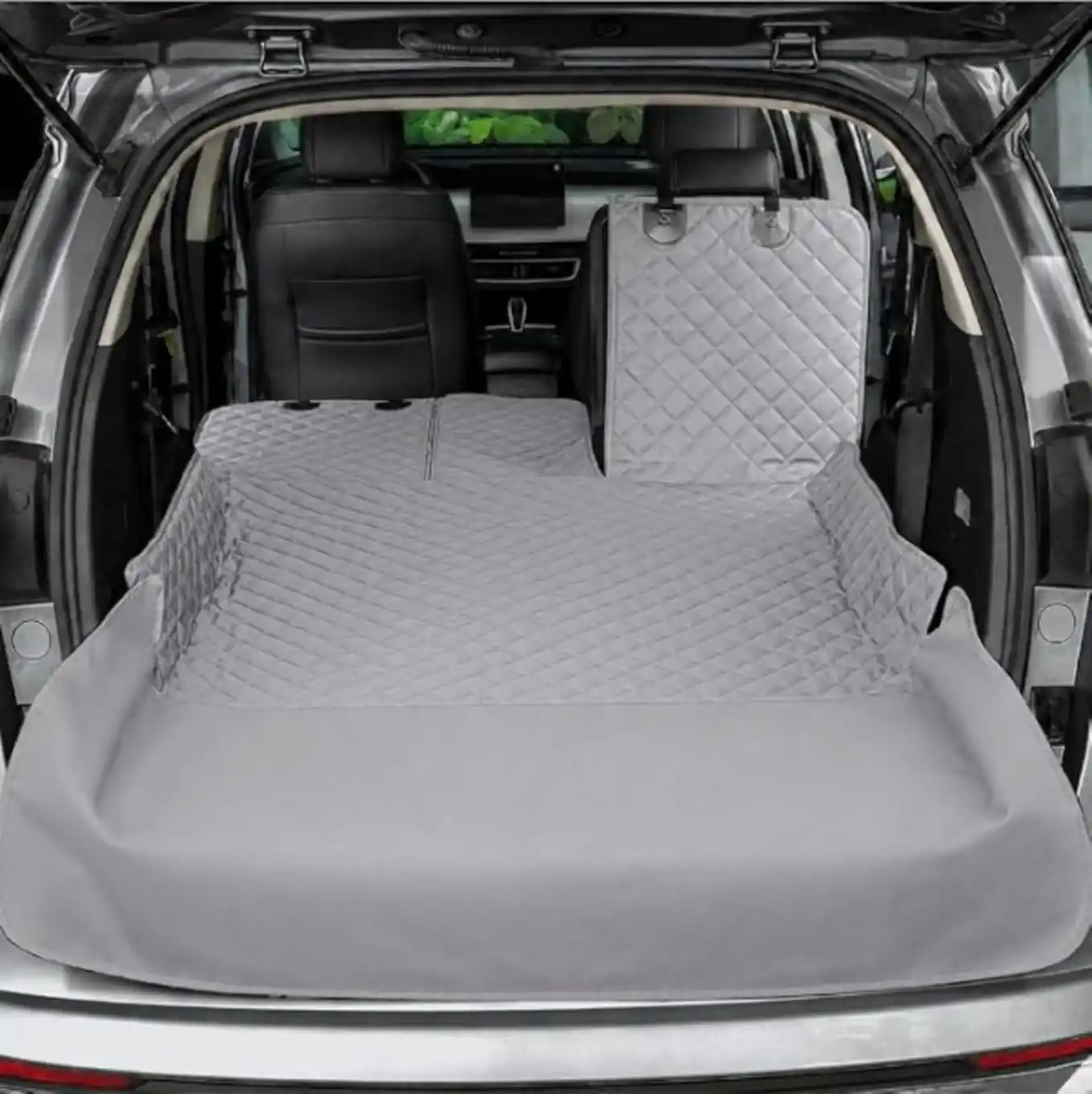 SKORVIEL Waterproof SUV Cargo Liner for Dogs with Bumper Flap Protection