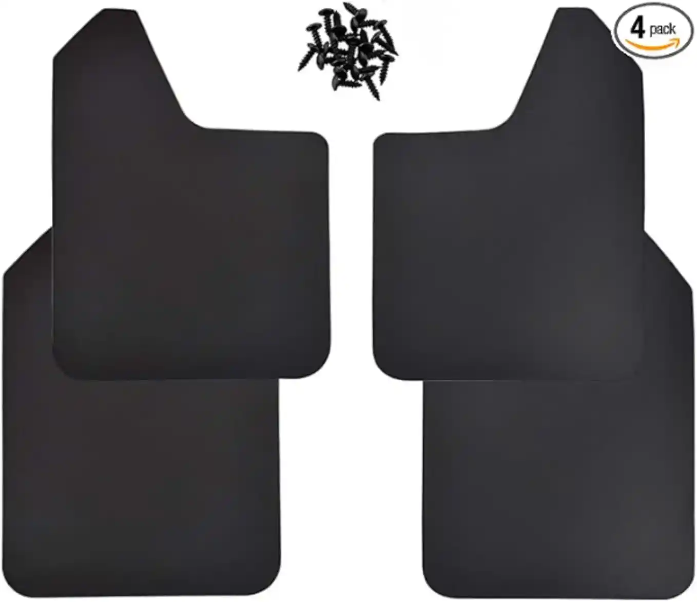 Renyanoos Universal Mud Flaps 4-Piece Set Heavy-Duty Splash Guards for Trucks SUVs