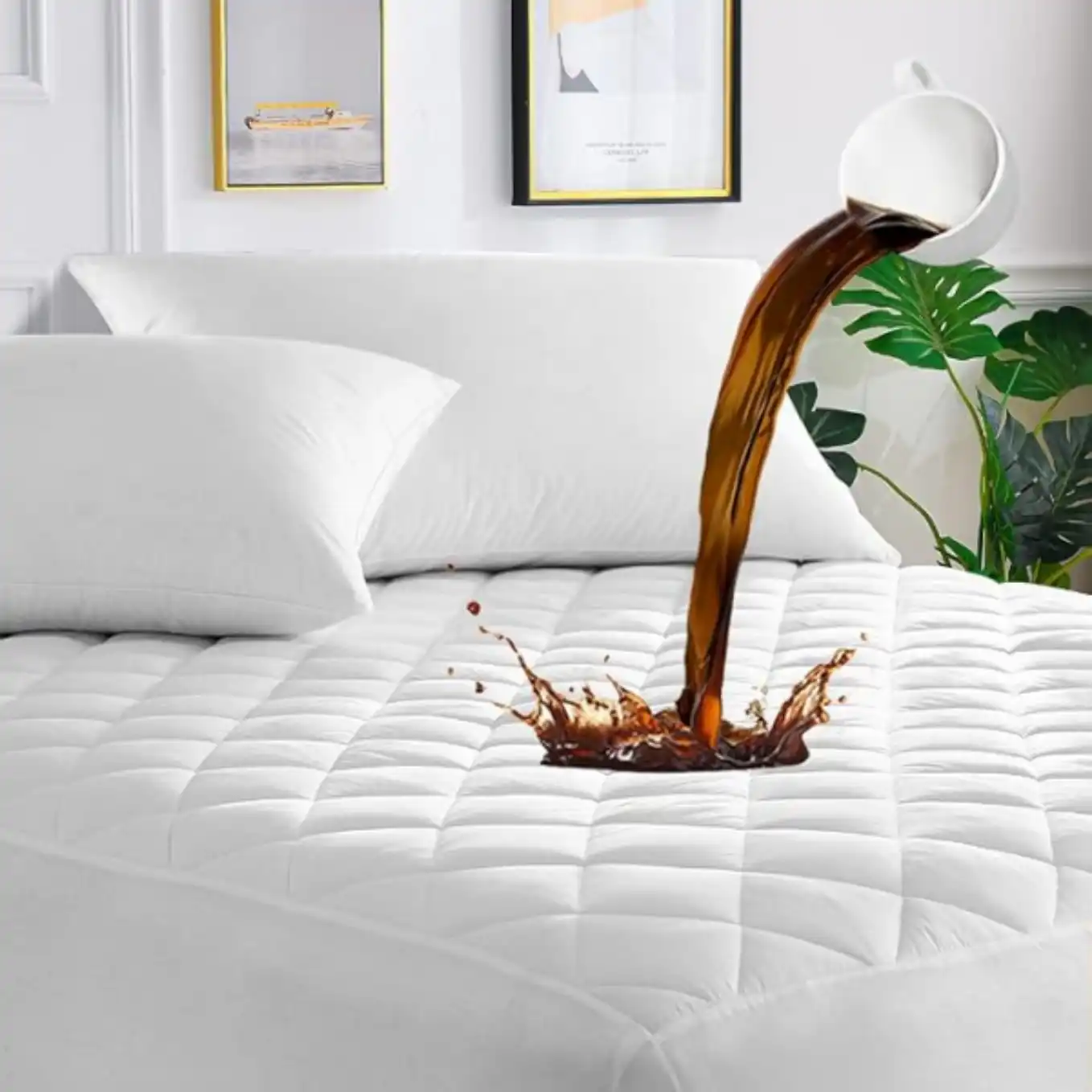 UNILIBRA Queen Waterproof Mattress Protector Deep Pocket Quilted Cover