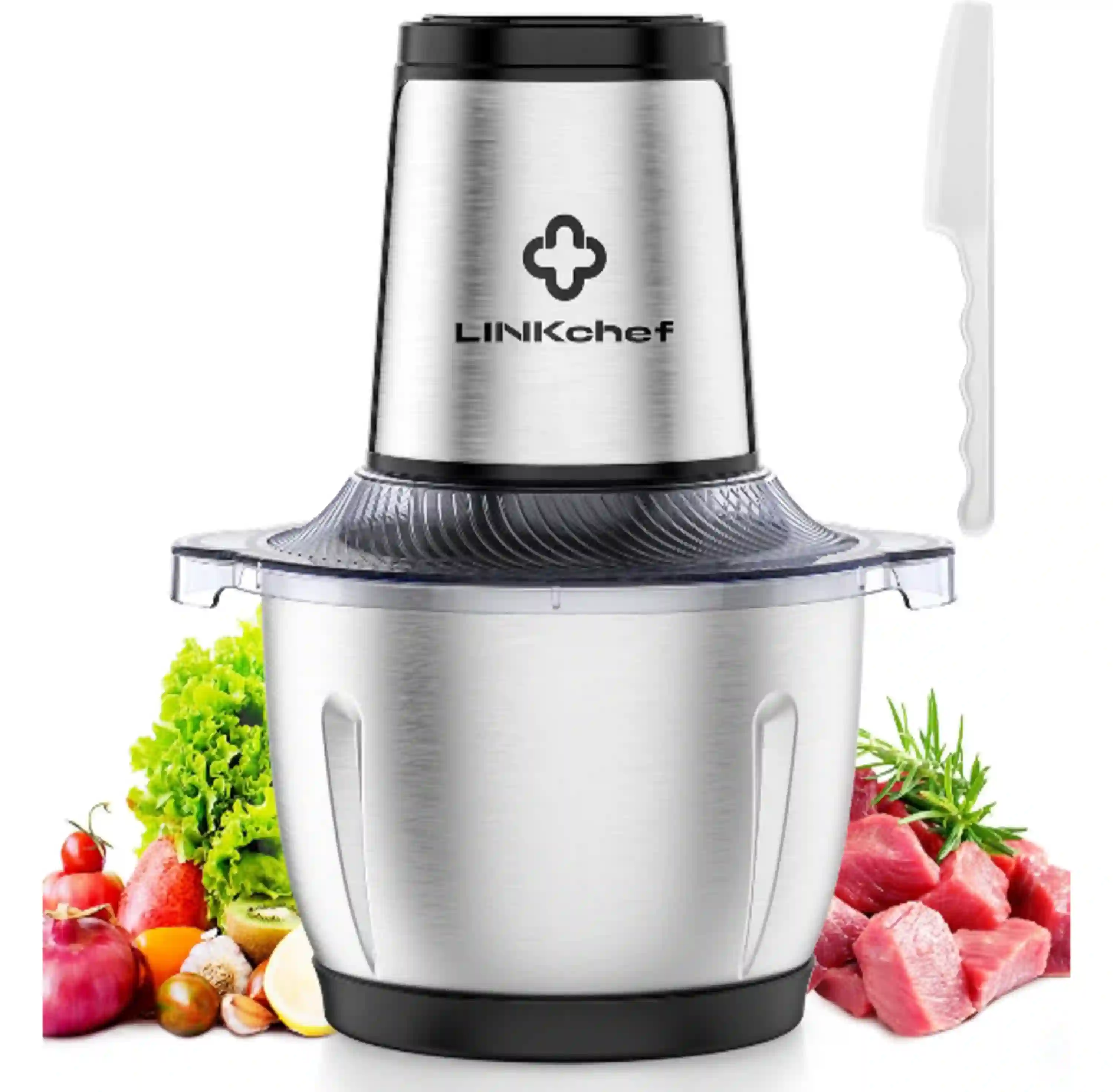 LINKChef 6-Cup Electric Food Processor 250W Meat Grinder