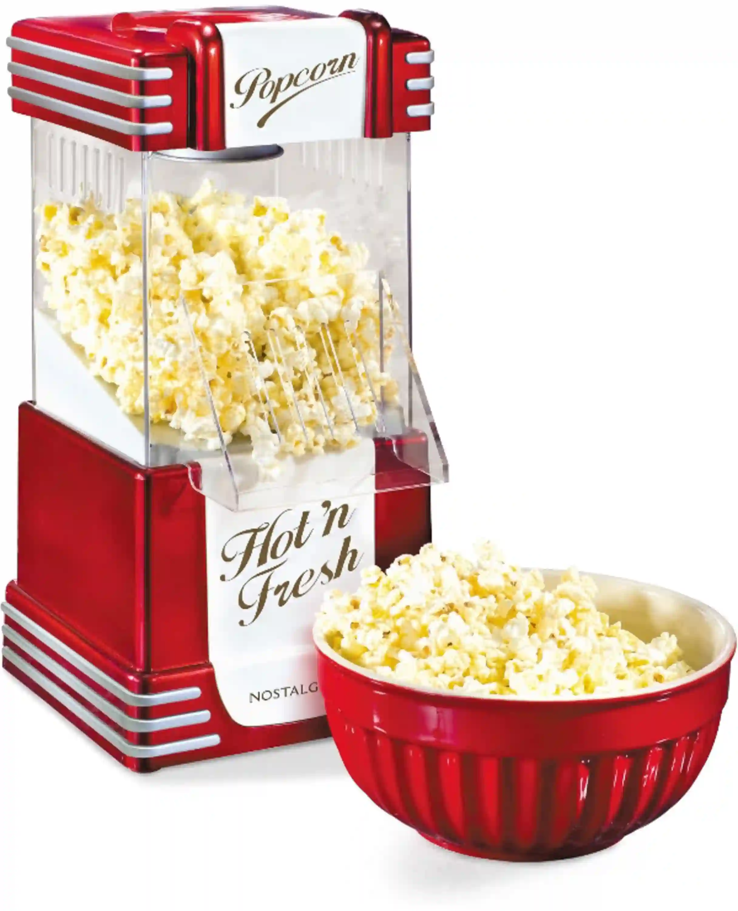 Nostalgia Retro Hot Air Popcorn Maker 12 Cups Countertop Machine Red