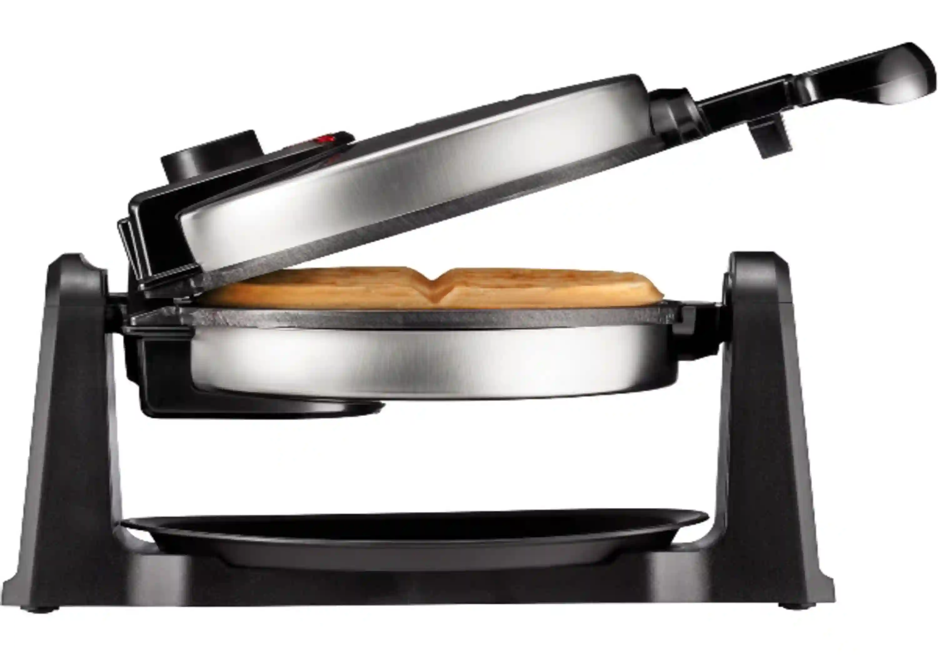 Chefman Rotating Belgian Waffle Maker with Non-Stick Plates and Adjustable Timer Control
