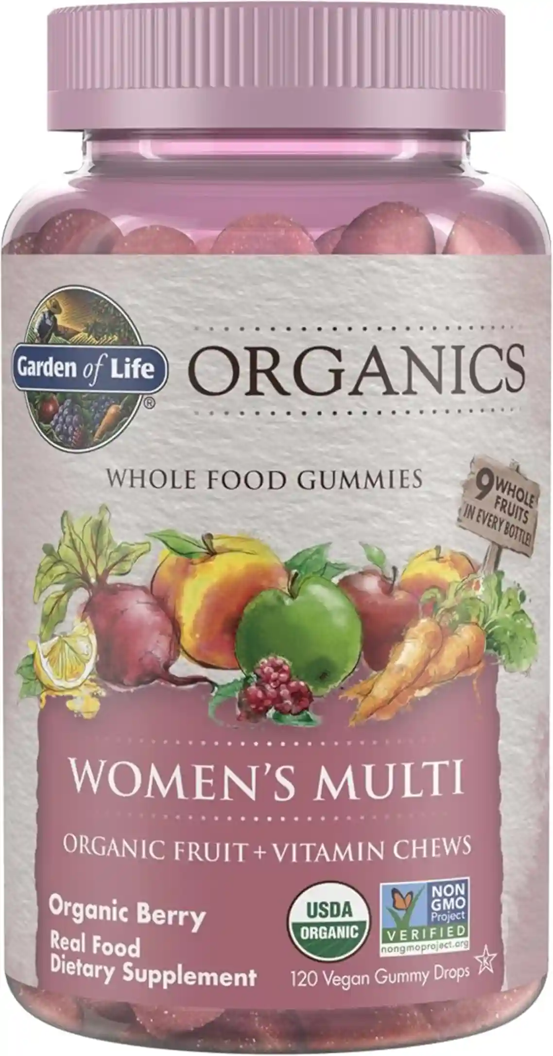 Garden of Life Organics Women's Multivitamin Gummies Berry