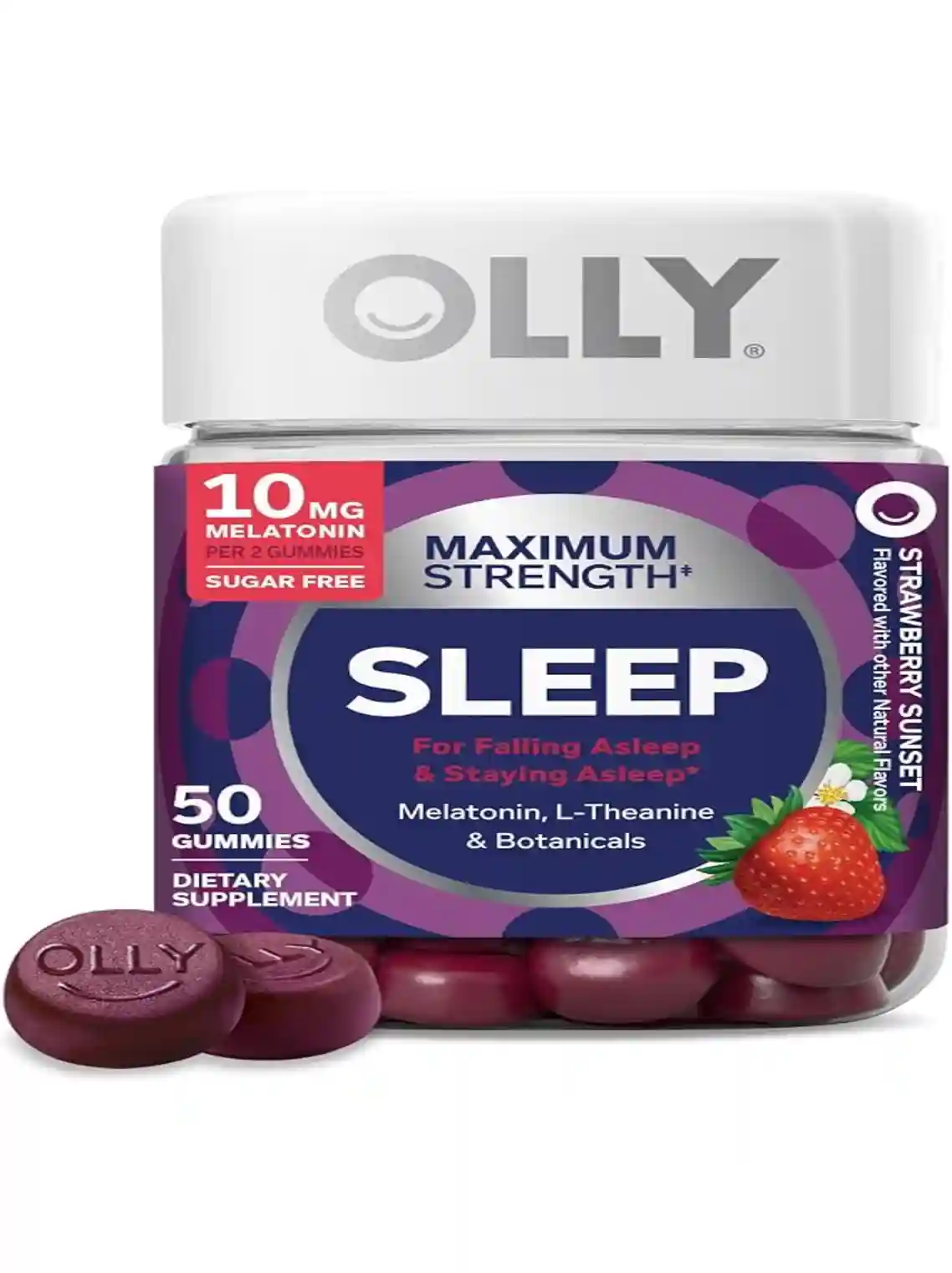 OLLY Maximum Strength Sleep Support Supplement 10 mg Melatonin Gummies