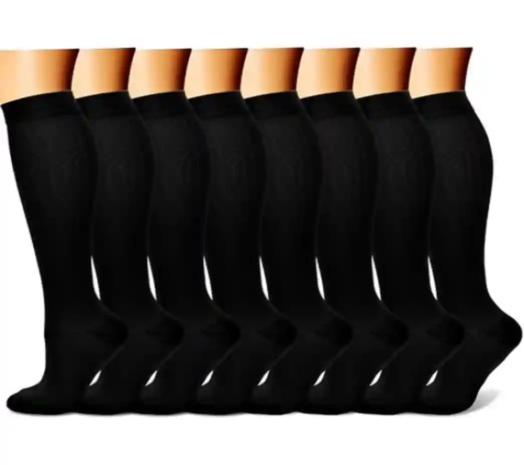 CHARMKING Compression Socks for Women and Men Circulation 8 Pairs 15 to 20 mmHg