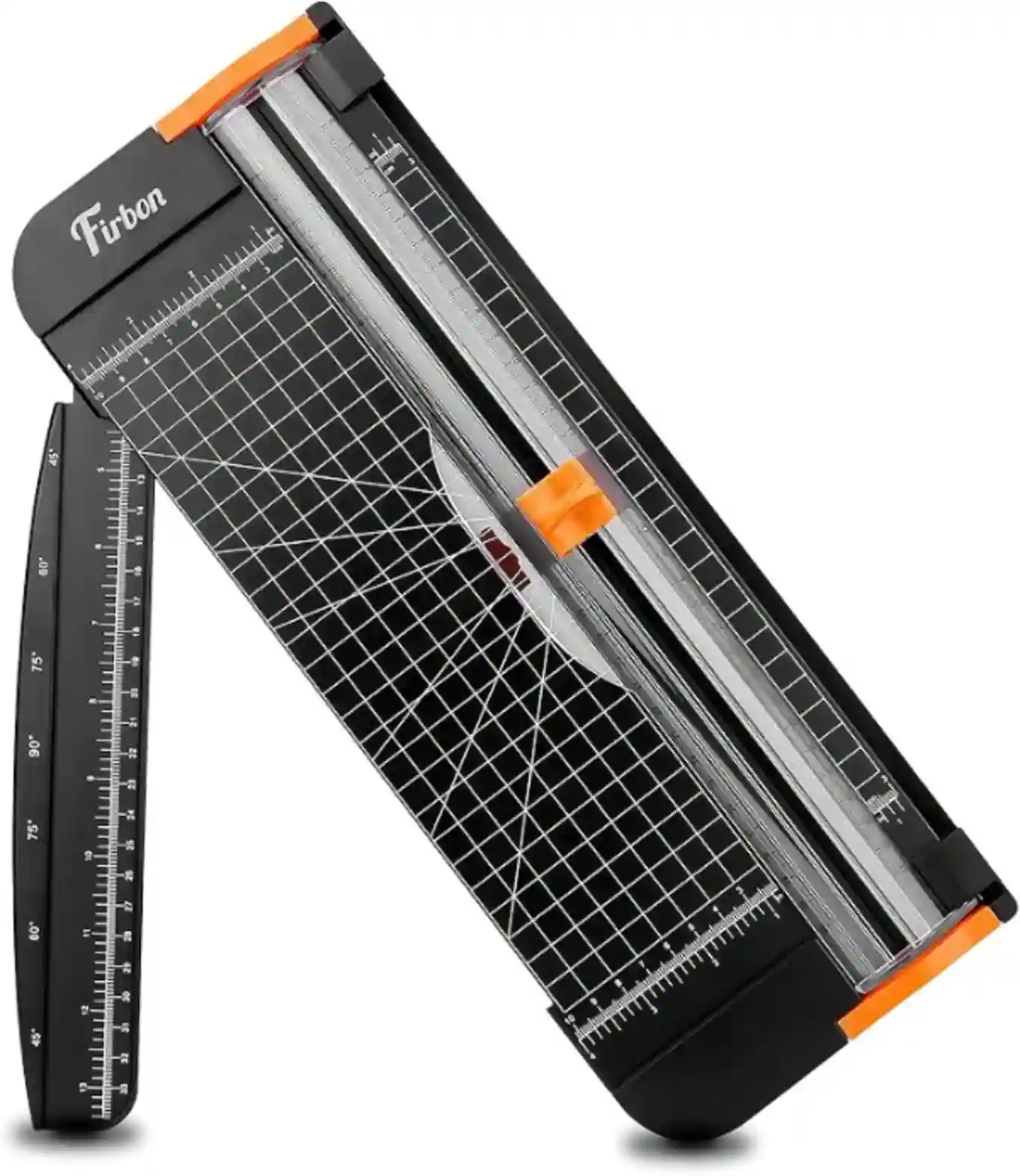 Firbon A4 Paper Cutter 12 Inch Paper Trimmer with Extended Ruler and Spring Loaded Safe Blade