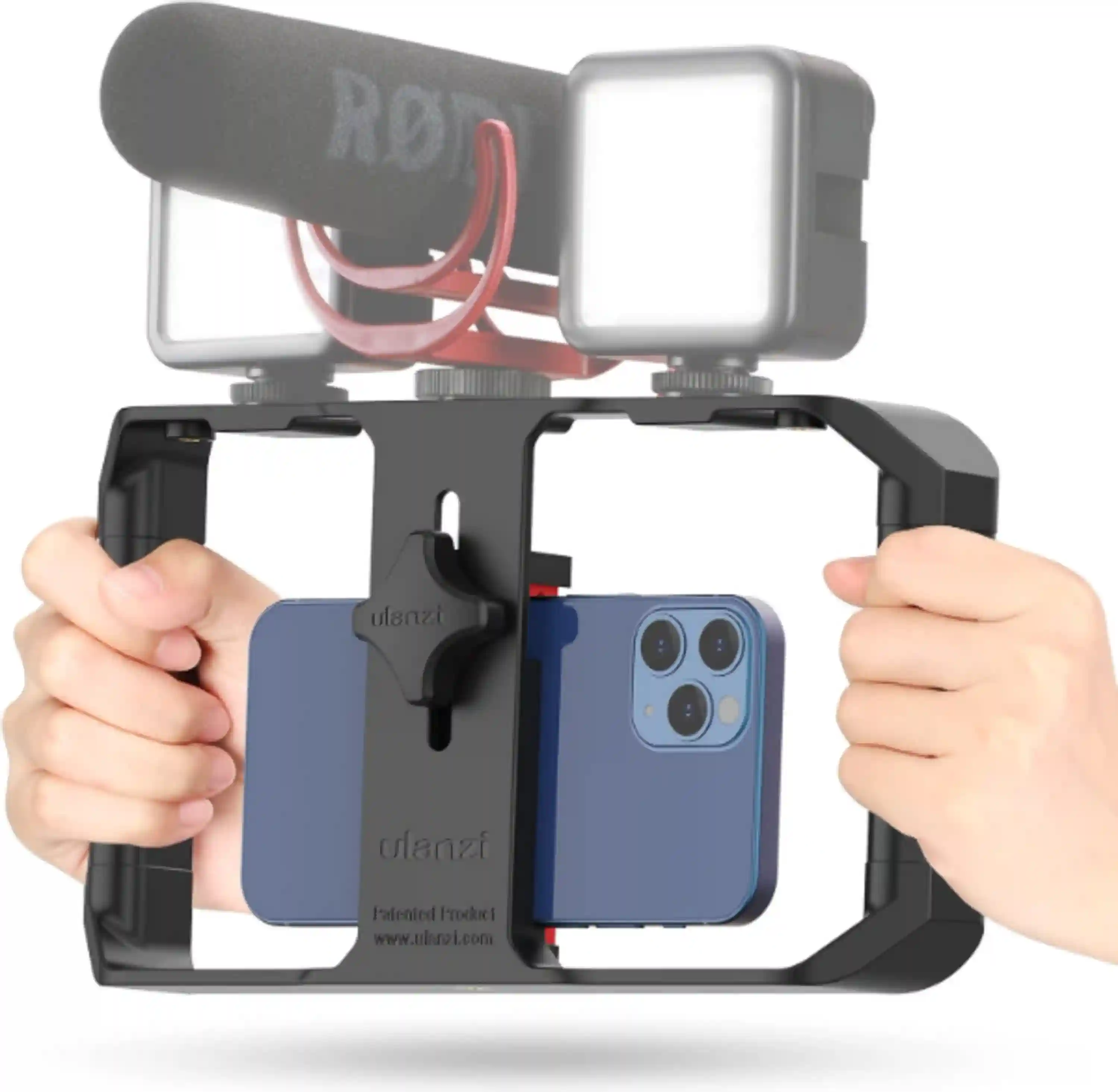 ULANZI U Rig Pro Smartphone Video Rig, Filmmaking Vlogging Case Phone Video