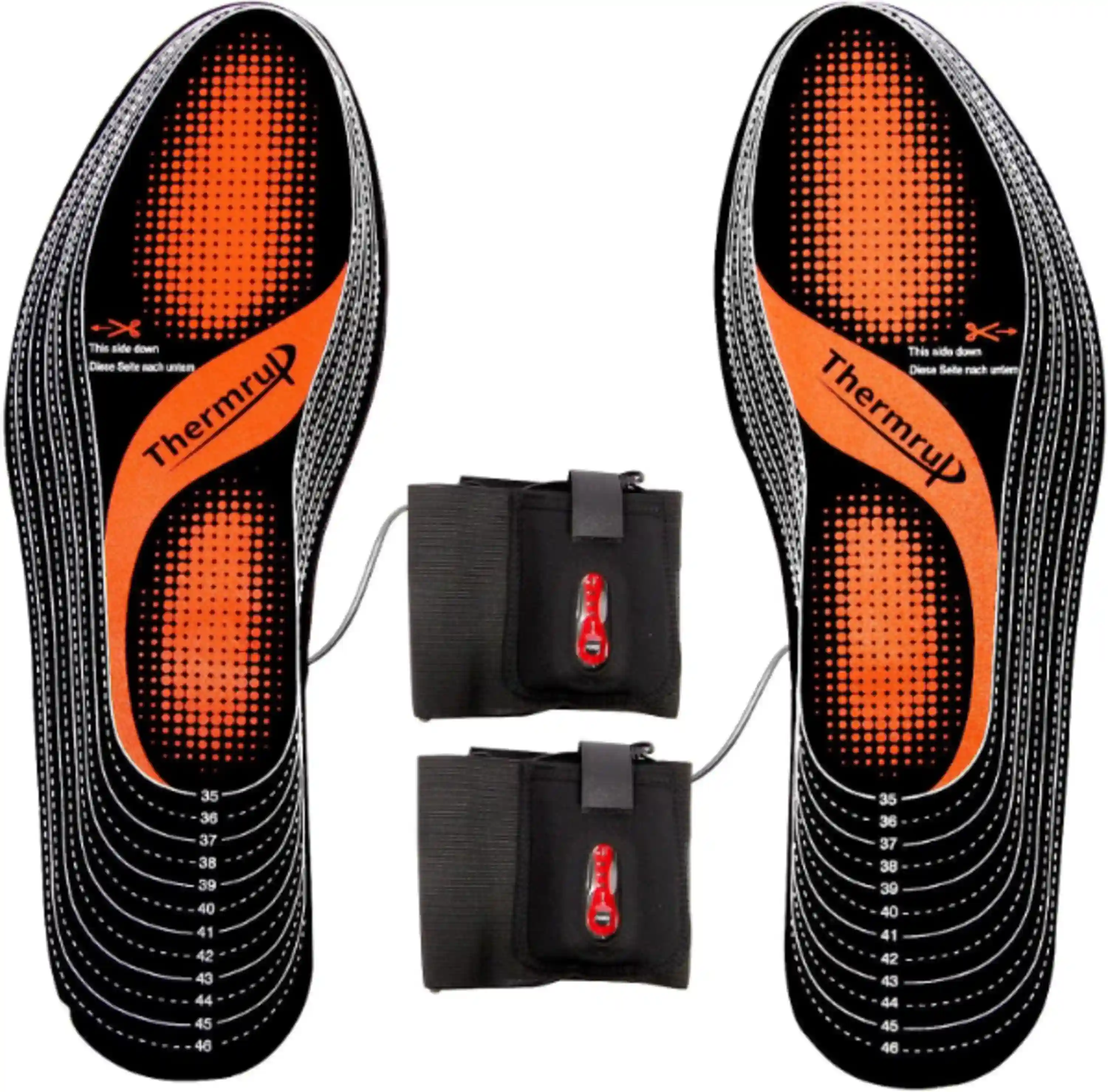 Thermrup Electric Heated Insoles Foot Warmers with Rechargeable Battery