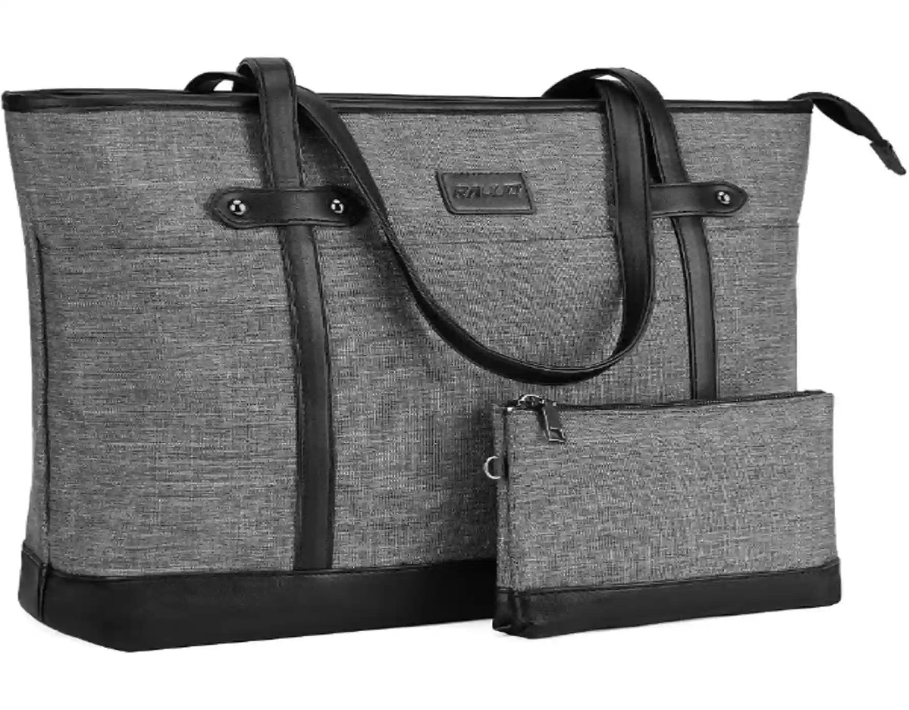 RAVUO Laptop Tote Bag for Women Water Resistant Computer Handbag Purse Teacher Bag Small Pouch